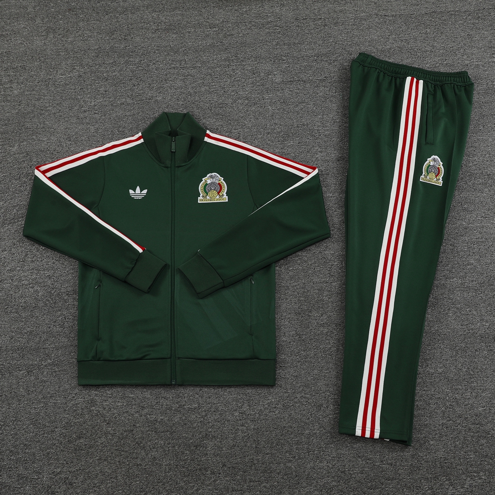 Mexico 23-24 Jacket Training Tracksuit - Green - UnitedFutballJersey