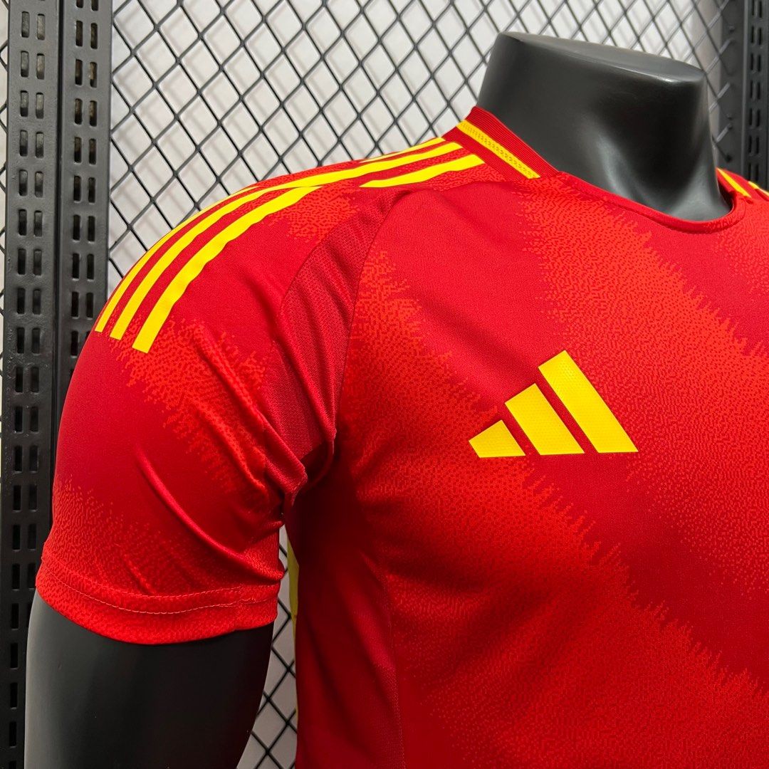 Spain 2024 Home Stadium Jersey - Player Version - UnitedFutballJersey