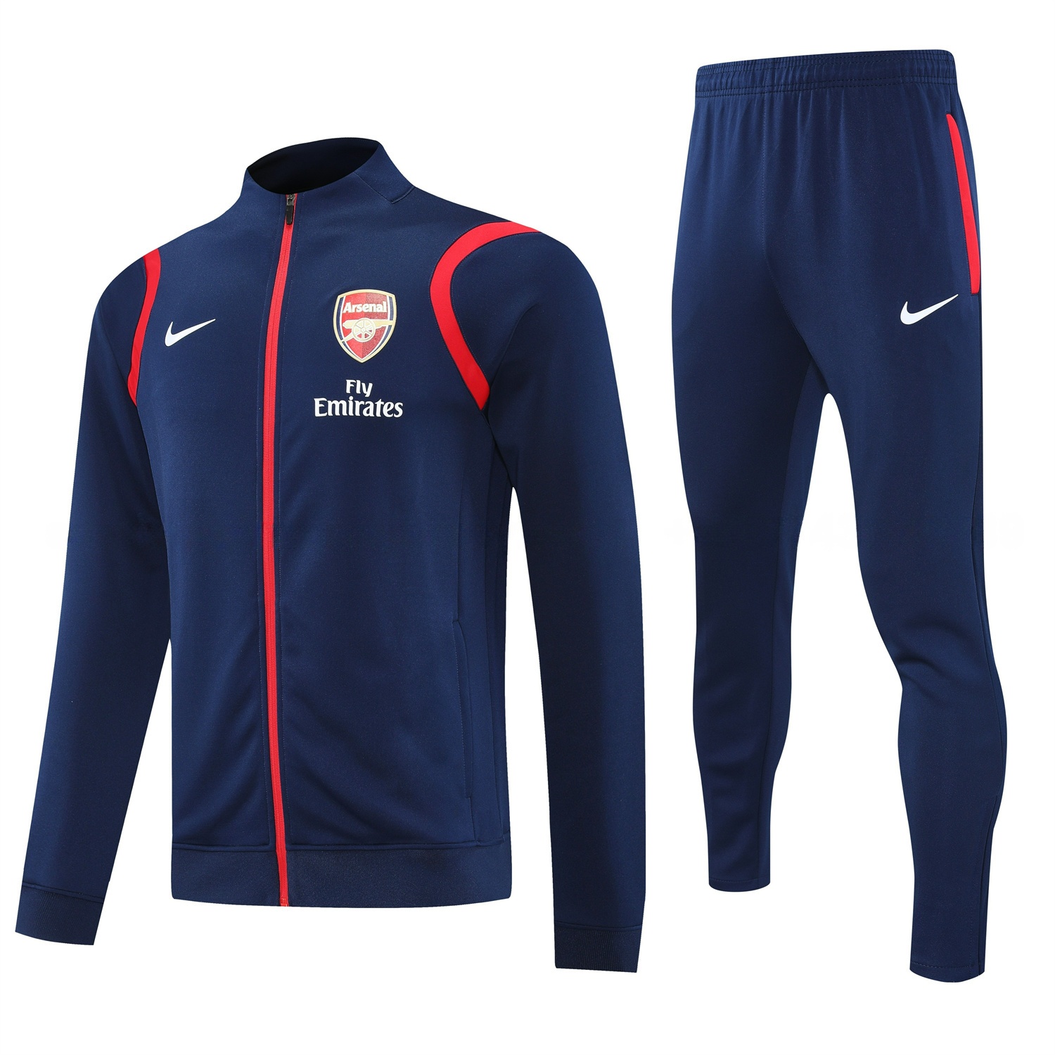 Arsenal 25-26 Jacket Training Tracksuit - Deep Blue Jackets & Deep Blue Pants - UnitedFutballJersey