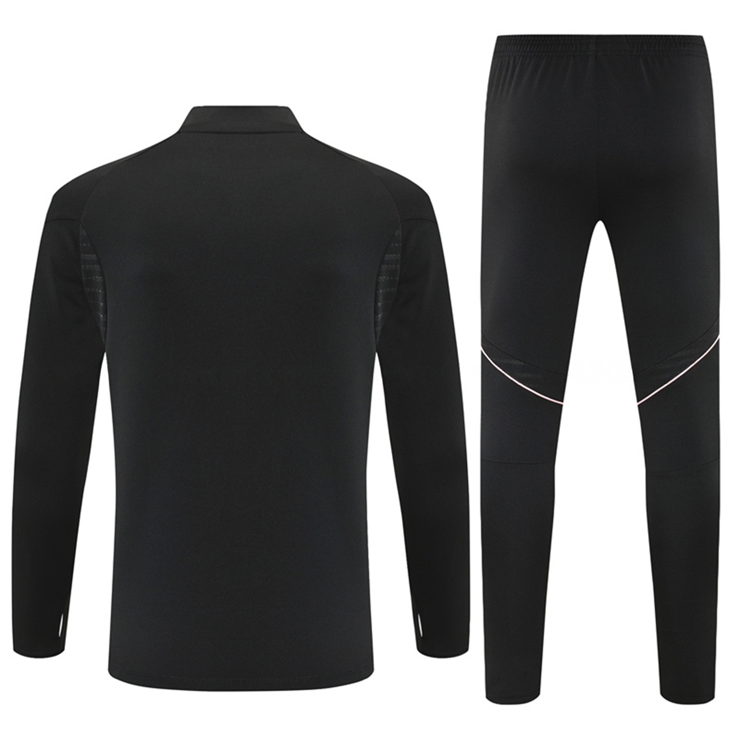 Juventus 25-26 Kids Long Sleeve Training Set - Black Top and Black Pants - UnitedFutballJersey