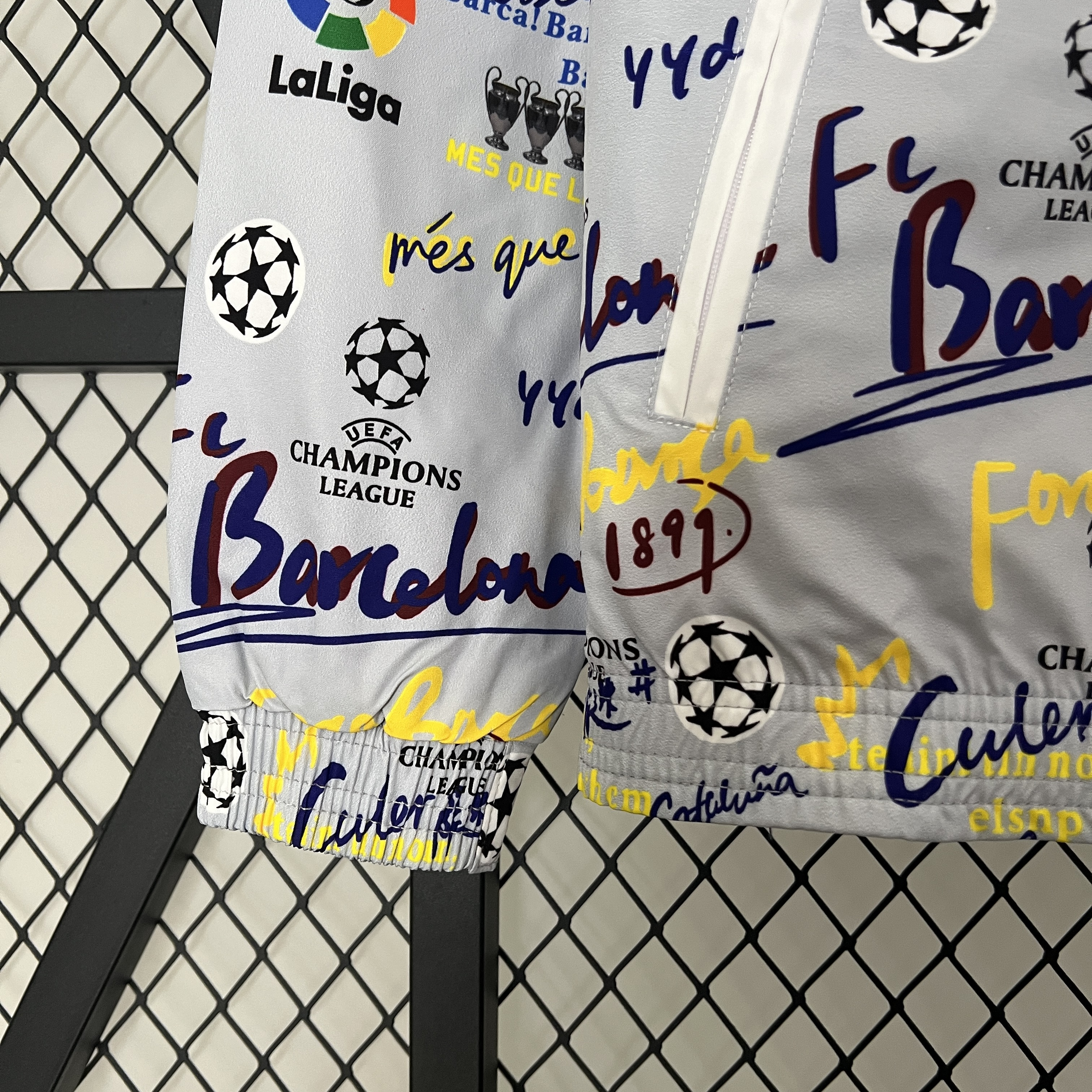 B.A.R.S.A 23-24 Double Sided Windbreaker - Graffiti Style - UnitedFutballJersey