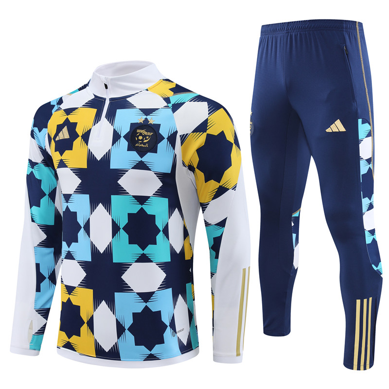 Algeria 23-24 Kids Long Sleeve Training Set Camouflage - UnitedFutballJersey