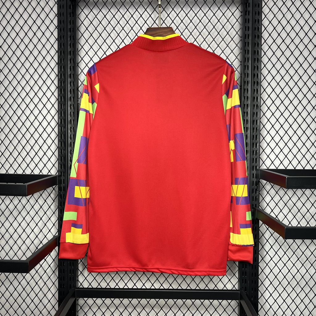 Retro England 1996 Goalkeeper Long Sleeve Jersey - UnitedFutballJersey