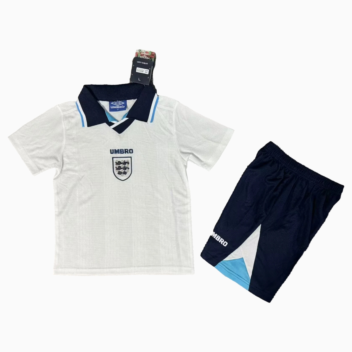 Retro England 1996 Home Kids Kit - UnitedFutballJersey