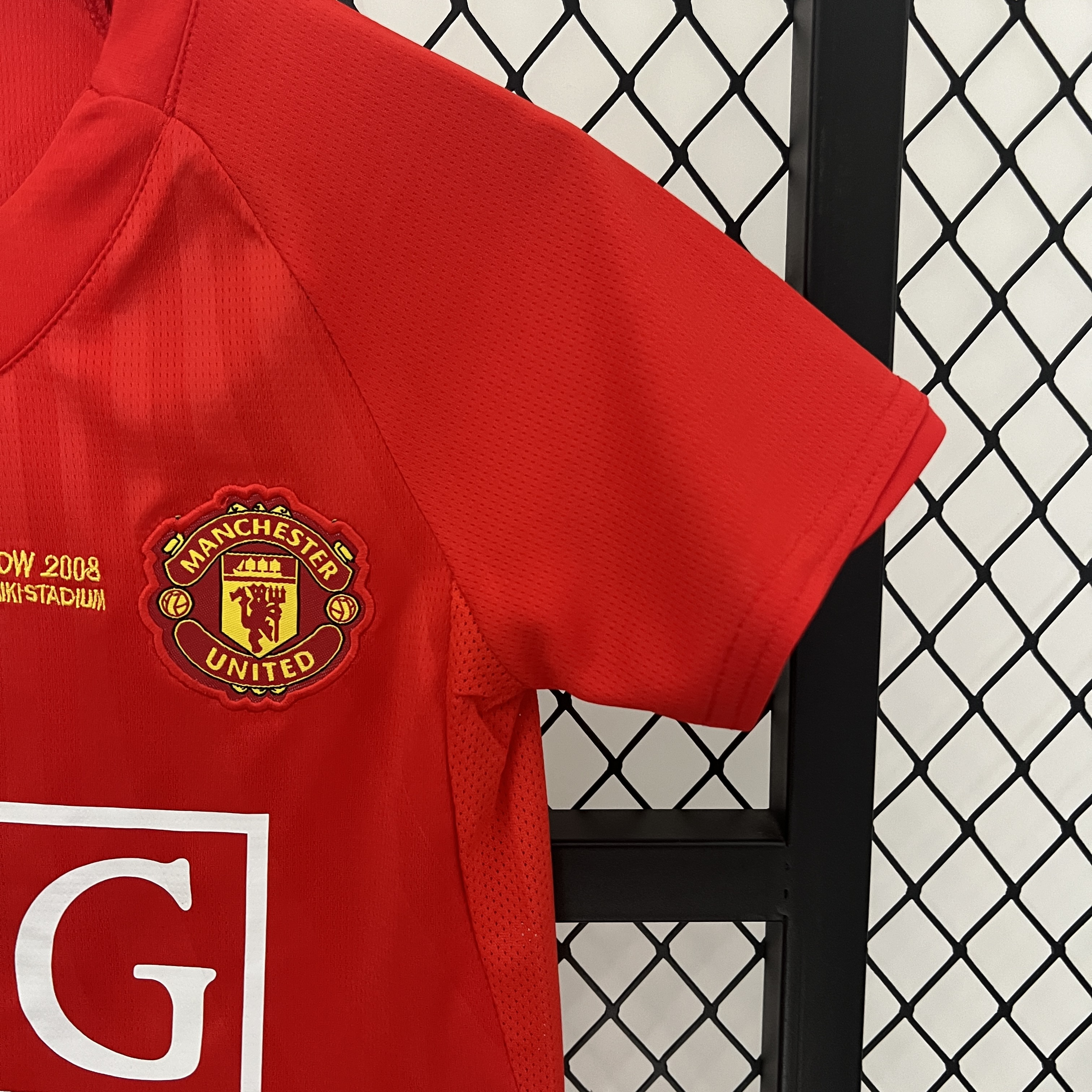 Retro Manchester United 2007-08 Home Stadium Kids Kit - UnitedFutballJersey