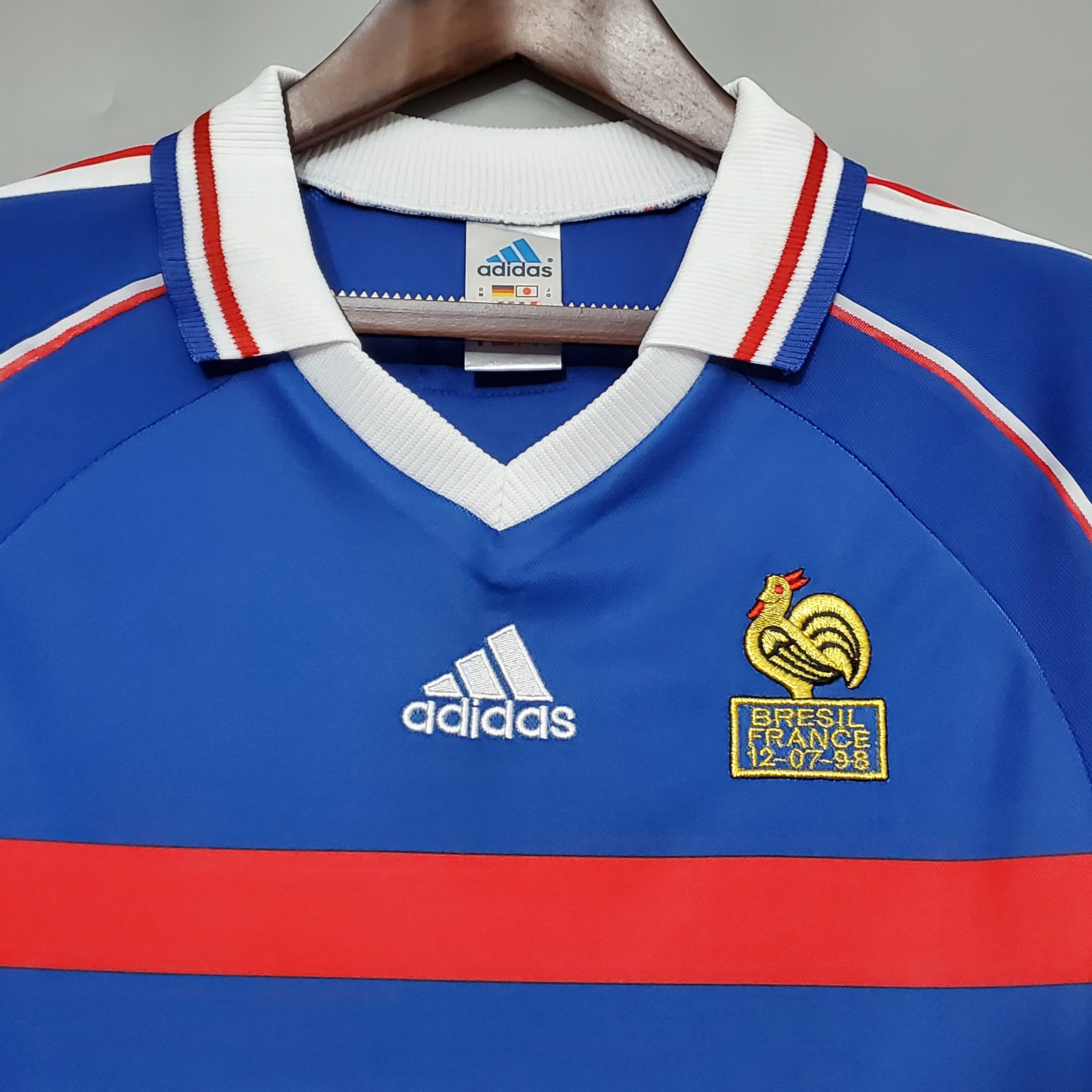 France Retro 1998 Home Jersey - UnitedFutballJersey