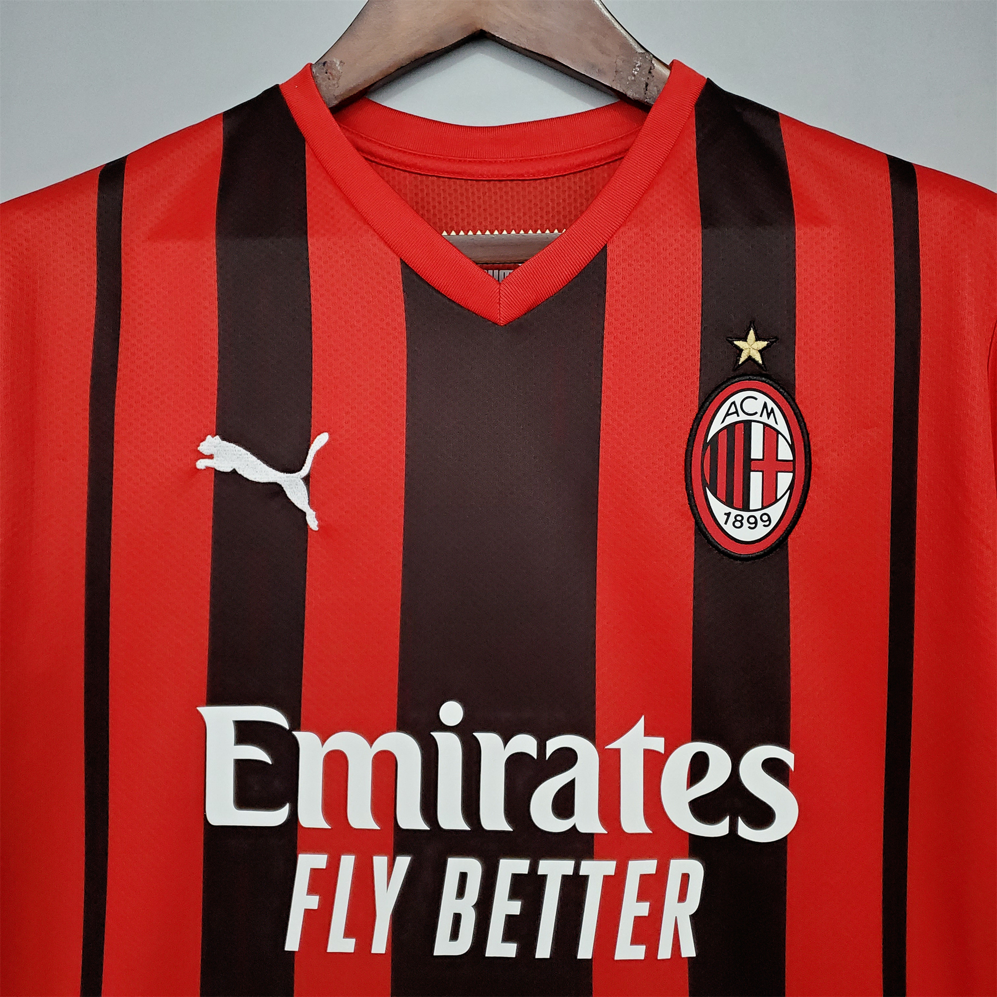 Retro AC Milan 2021-22 Home Stadium Jersey - UnitedFutballJersey