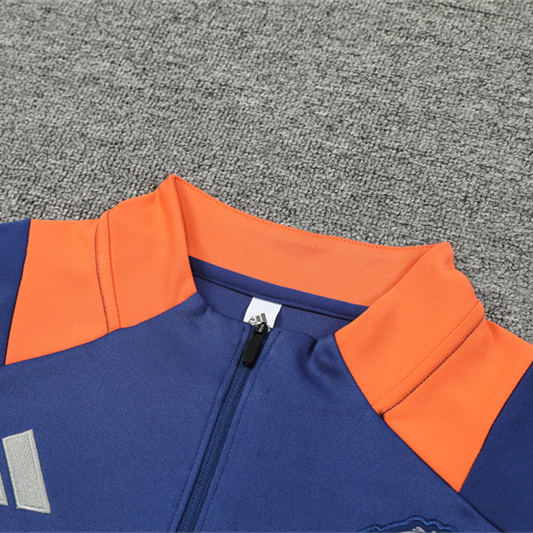 Manchester United 24-25 Long Sleeve Training Set - Deep Blue - UnitedFutballJersey