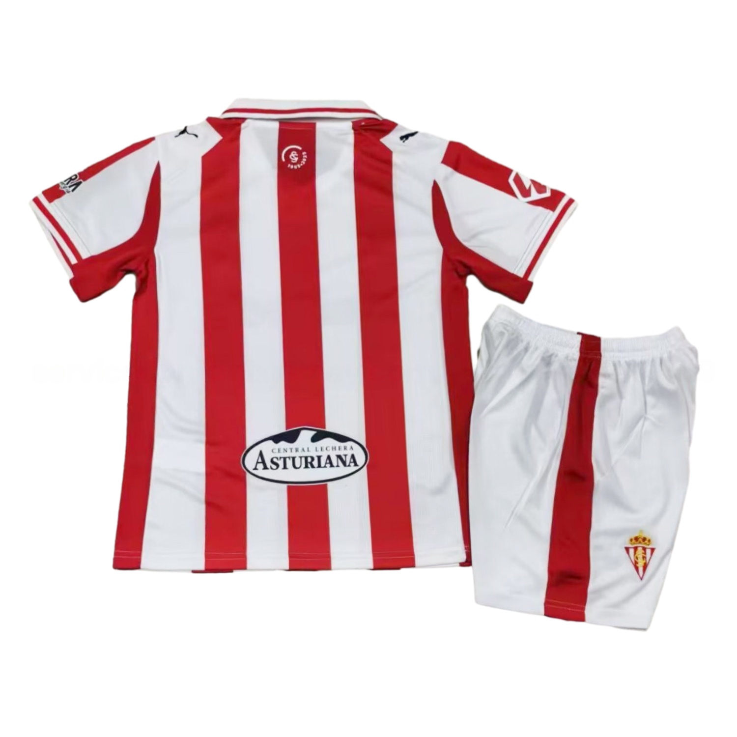 Sporting Gijon 25-26 Home Kids Kit - UnitedFutballJersey