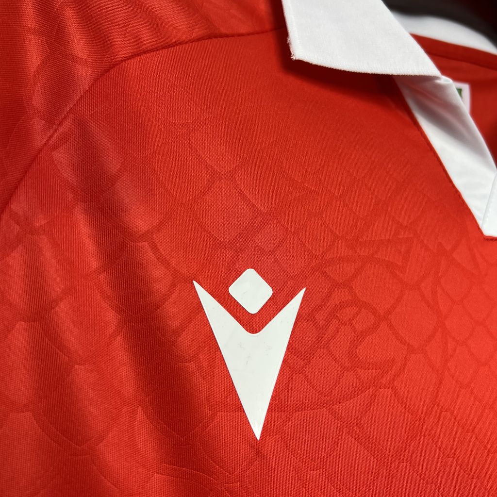 Wrexham 24-25 Home Stadium Jersey - Fans Version - UnitedFutballJersey