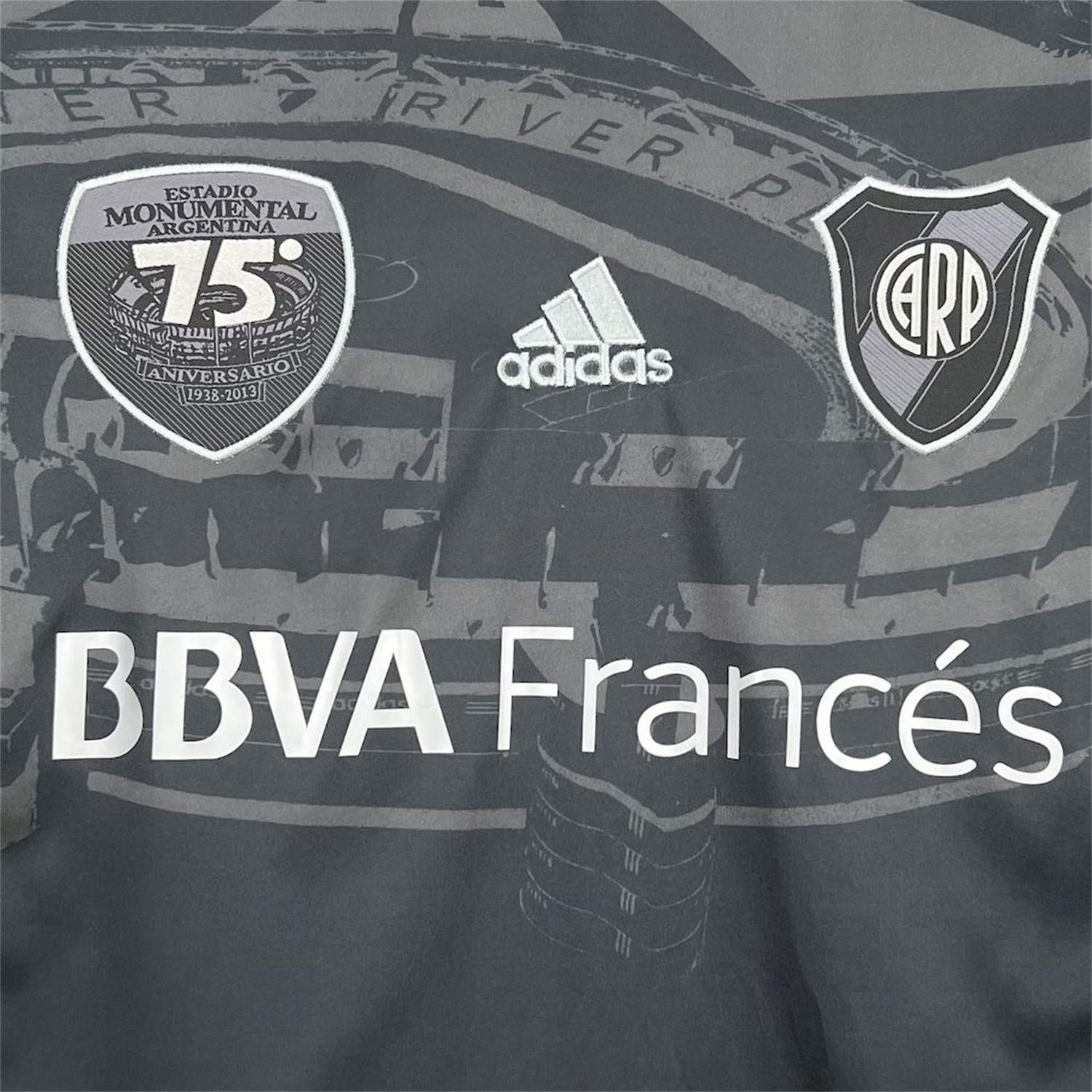 Retro River Plate 2013-14 75th Anniversary Black Jersey - UnitedFutballJersey