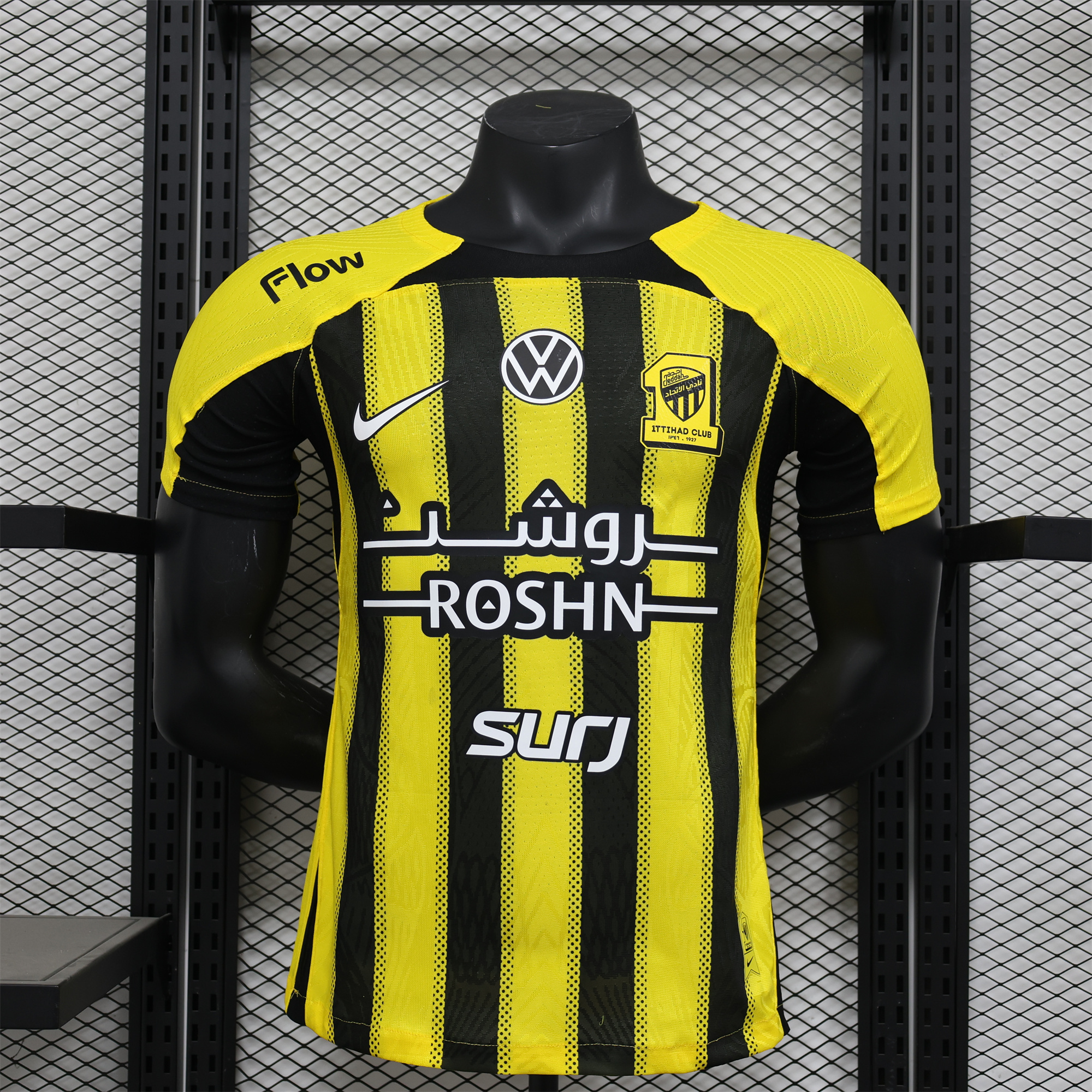 Al Ittihad Jeddah United 24-25 Home Jersey with New Sponsers - Player Version - UnitedFutballJersey
