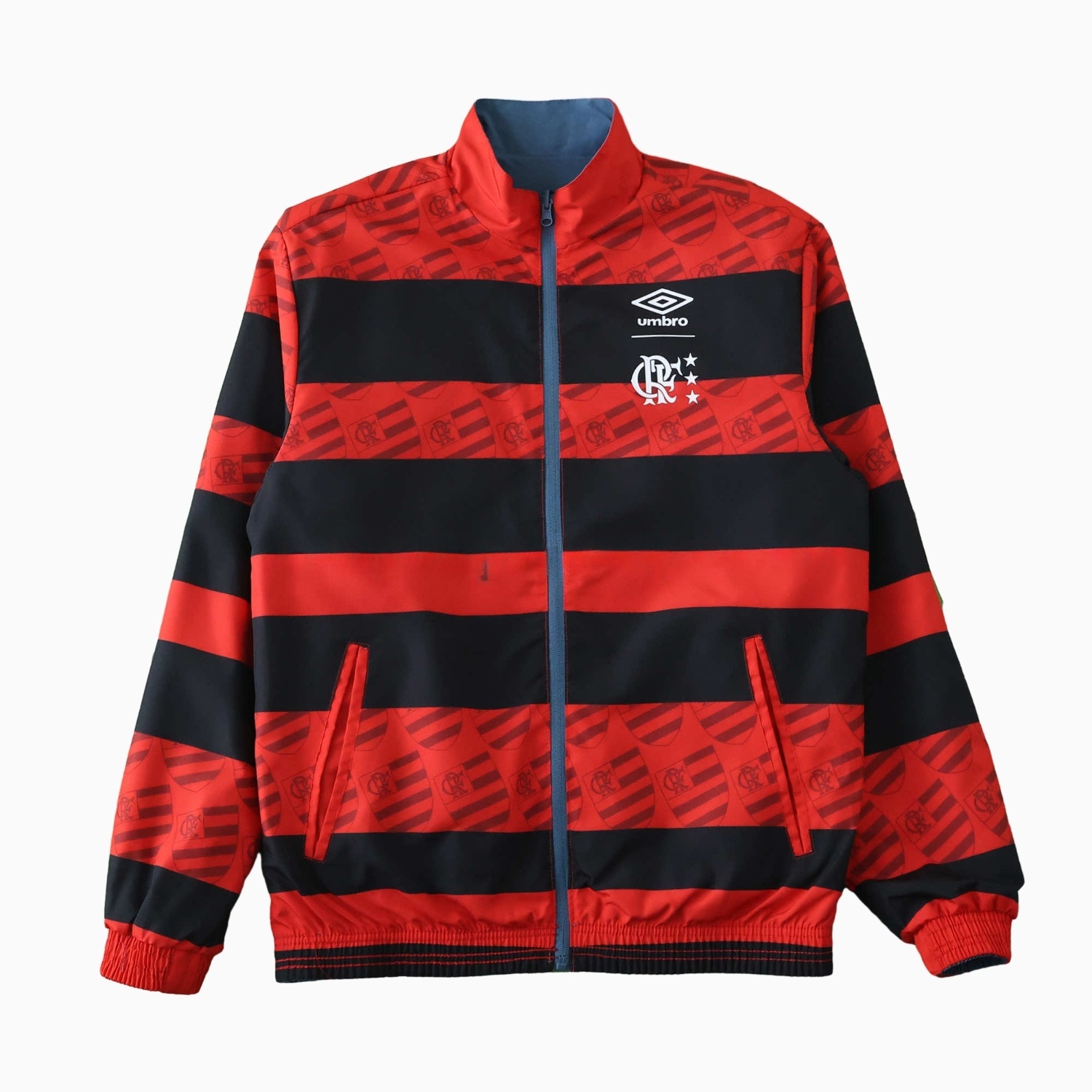 Flamengo 24-25 Double Sided Reversible Windbreaker - Red & Blue - UnitedFutballJersey