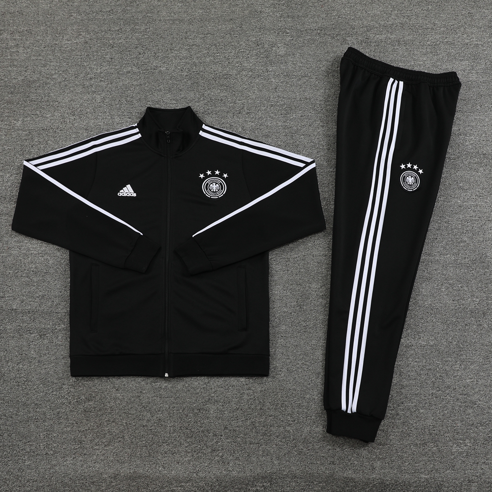 Germany 2024 Jacket Training Tracksuit - Black - UnitedFutballJersey