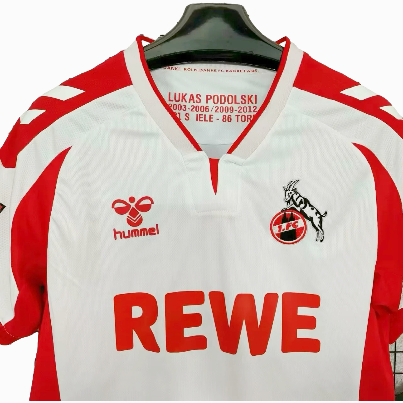1. FC Köln 24-25 Podolski Special Edition Jersey - Fans Version - UnitedFutballJersey