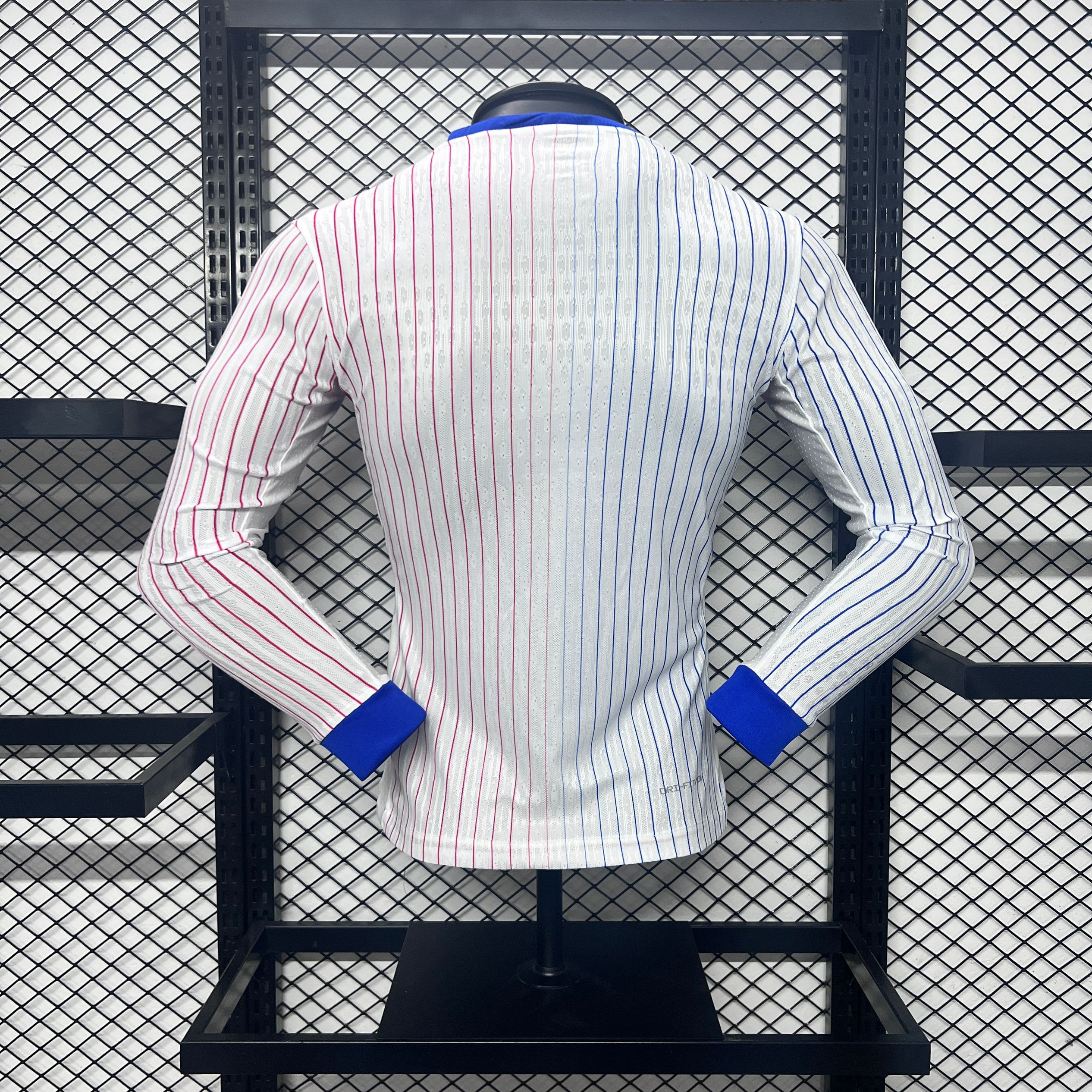 France 2024 Away Long Sleeve Jersey - Player Version - UnitedFutballJersey