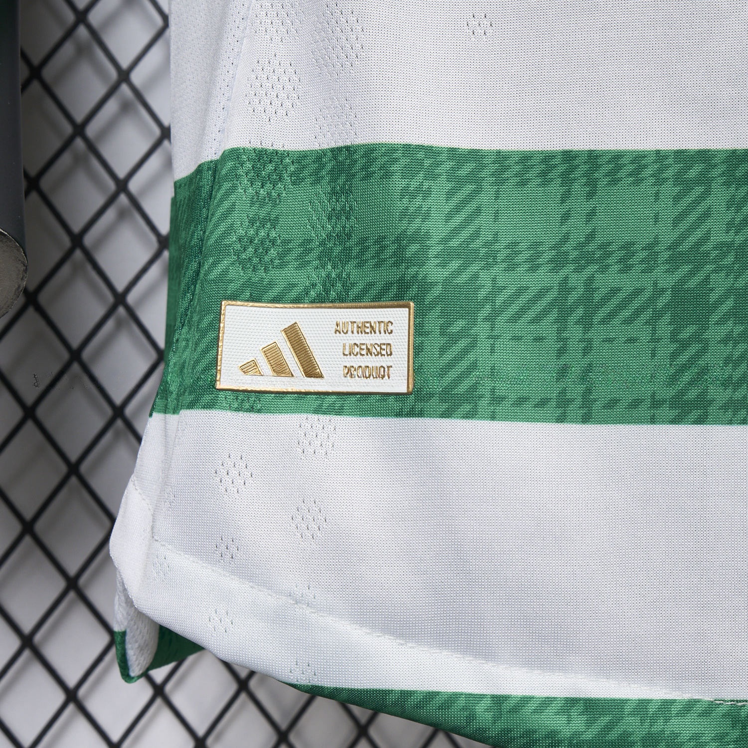 Celtic 25-26 Home Green White Stripes Jersey - Player Version - UnitedFutballJersey