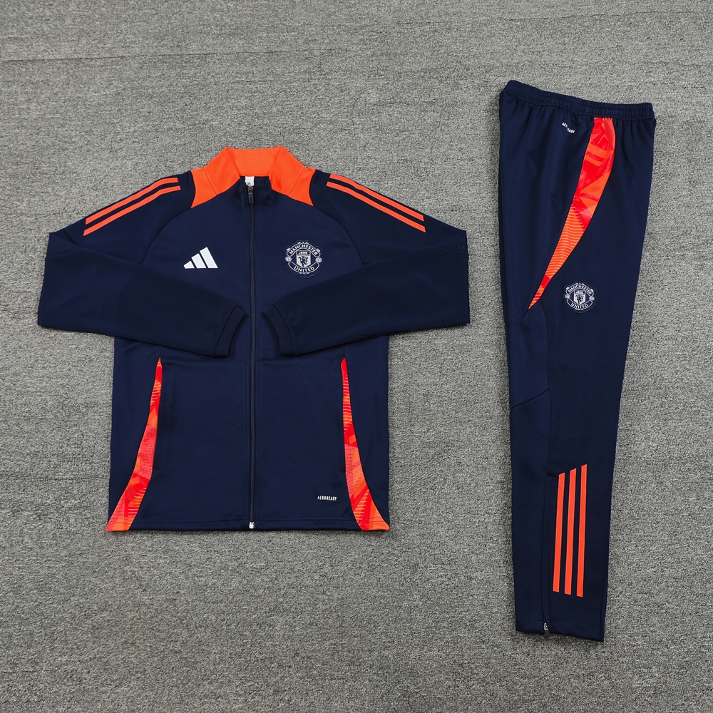 Manchester United 24-25 Jacket Training Tracksuit - Royal Blue - UnitedFutballJersey