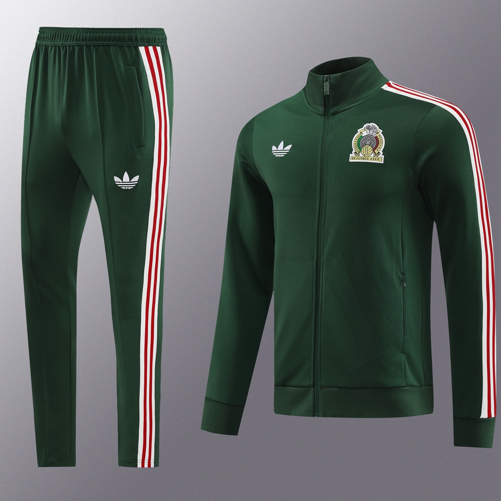 Mexico 23-24 Jacket Training Tracksuit - Green - UnitedFutballJersey