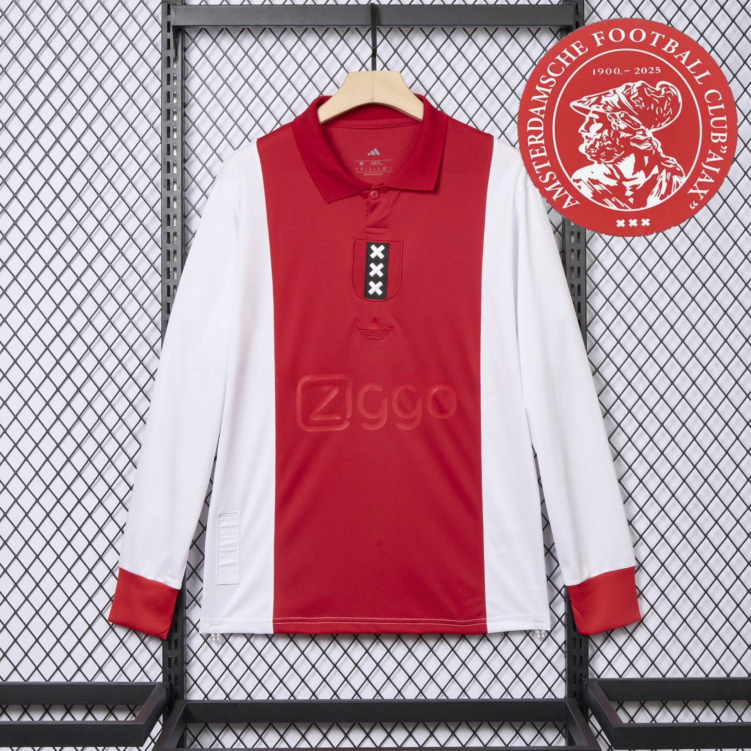Ajax 2025 125-Year Anniversary Long Sleeves Jersey - Fans Version - UnitedFutballJersey