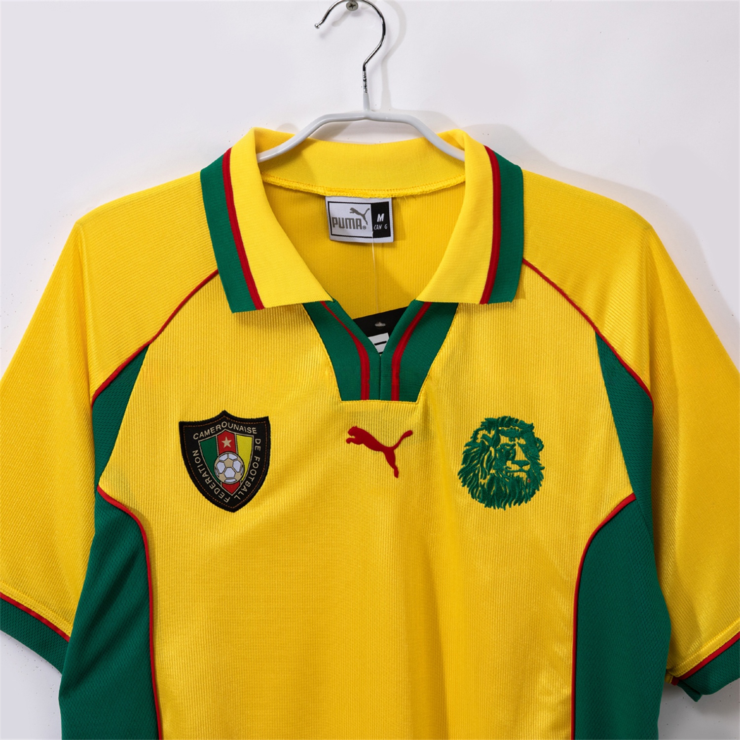 Retro Cameroon 1998-99 Away Yellow Jersey - UnitedFutballJersey