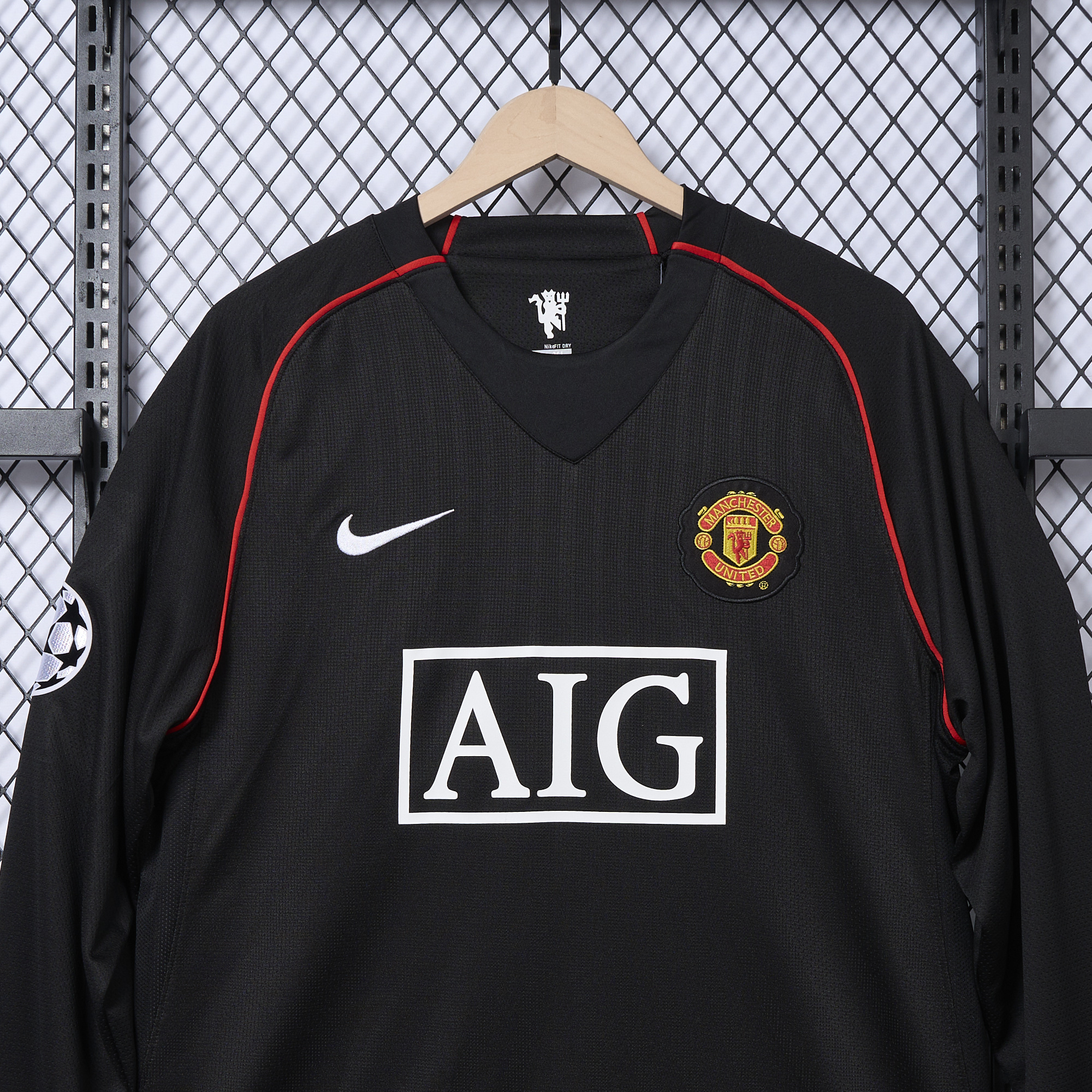 Retro Manchester United 07-08 Away Long Sleeve Jersey - UnitedFutballJersey