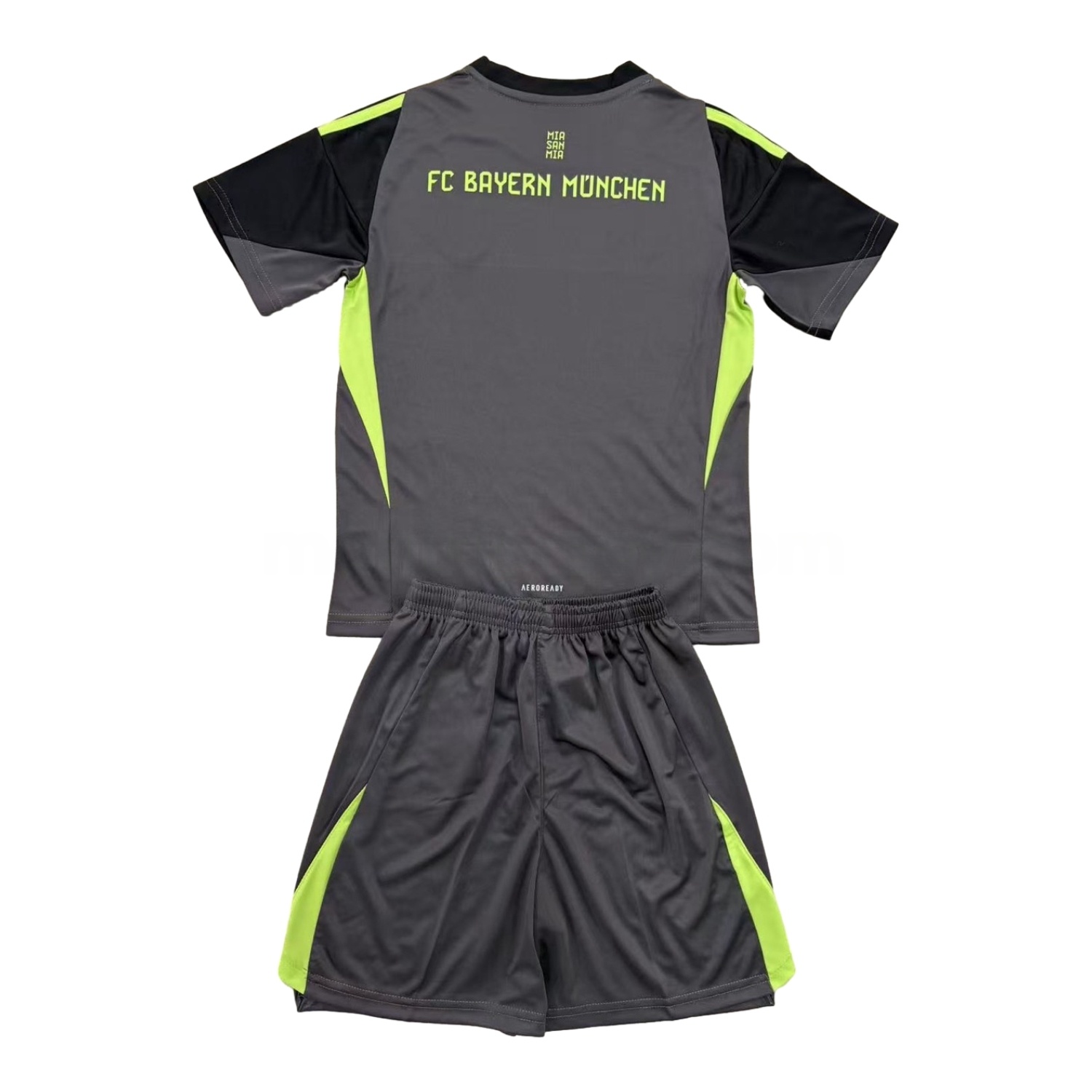 Bayern Munich 25-26 Grey Black Goalkeeper Kids Kit - UnitedFutballJersey