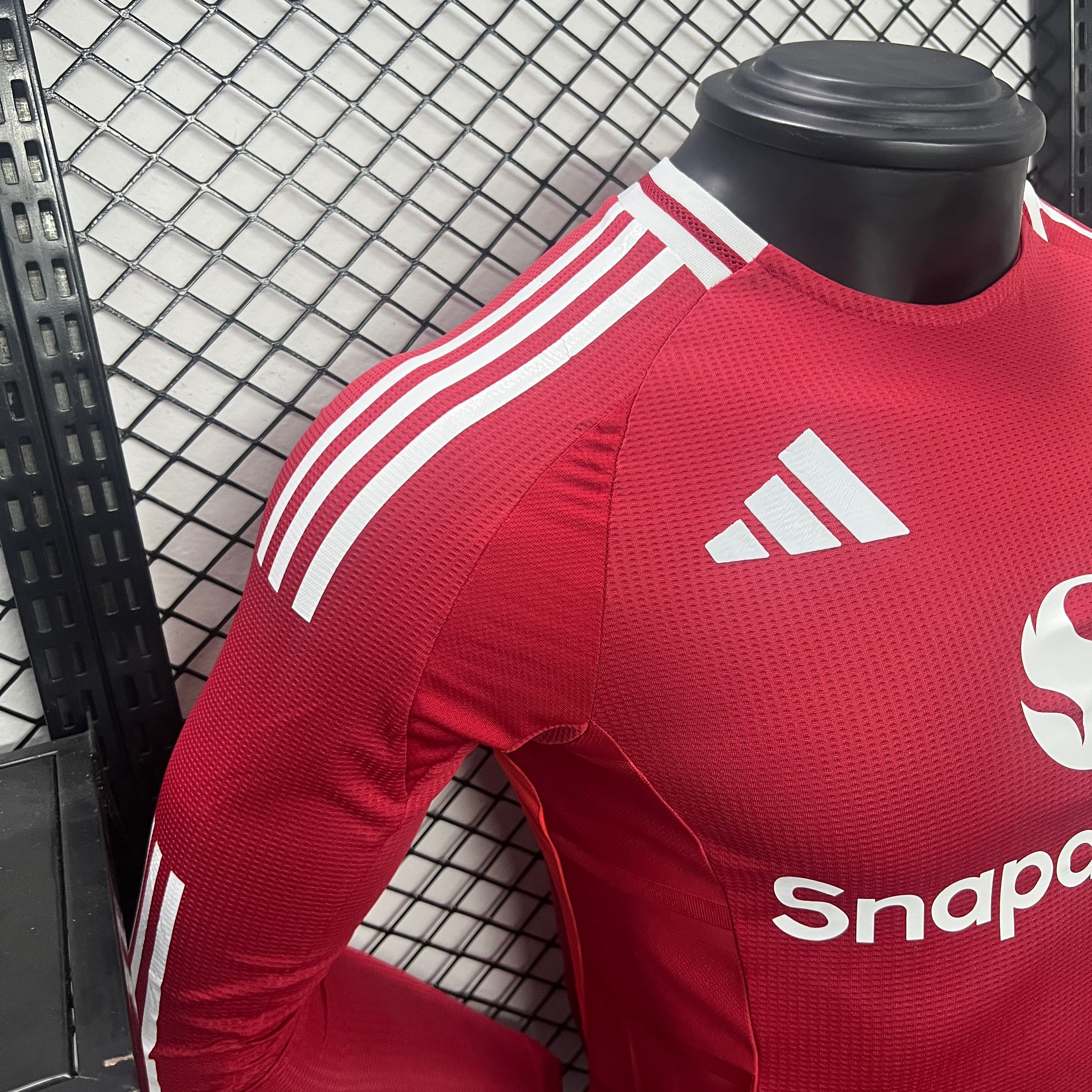 Manchester United 24-25 Home Long Sleeve Jersey - Player Version - UnitedFutballJersey