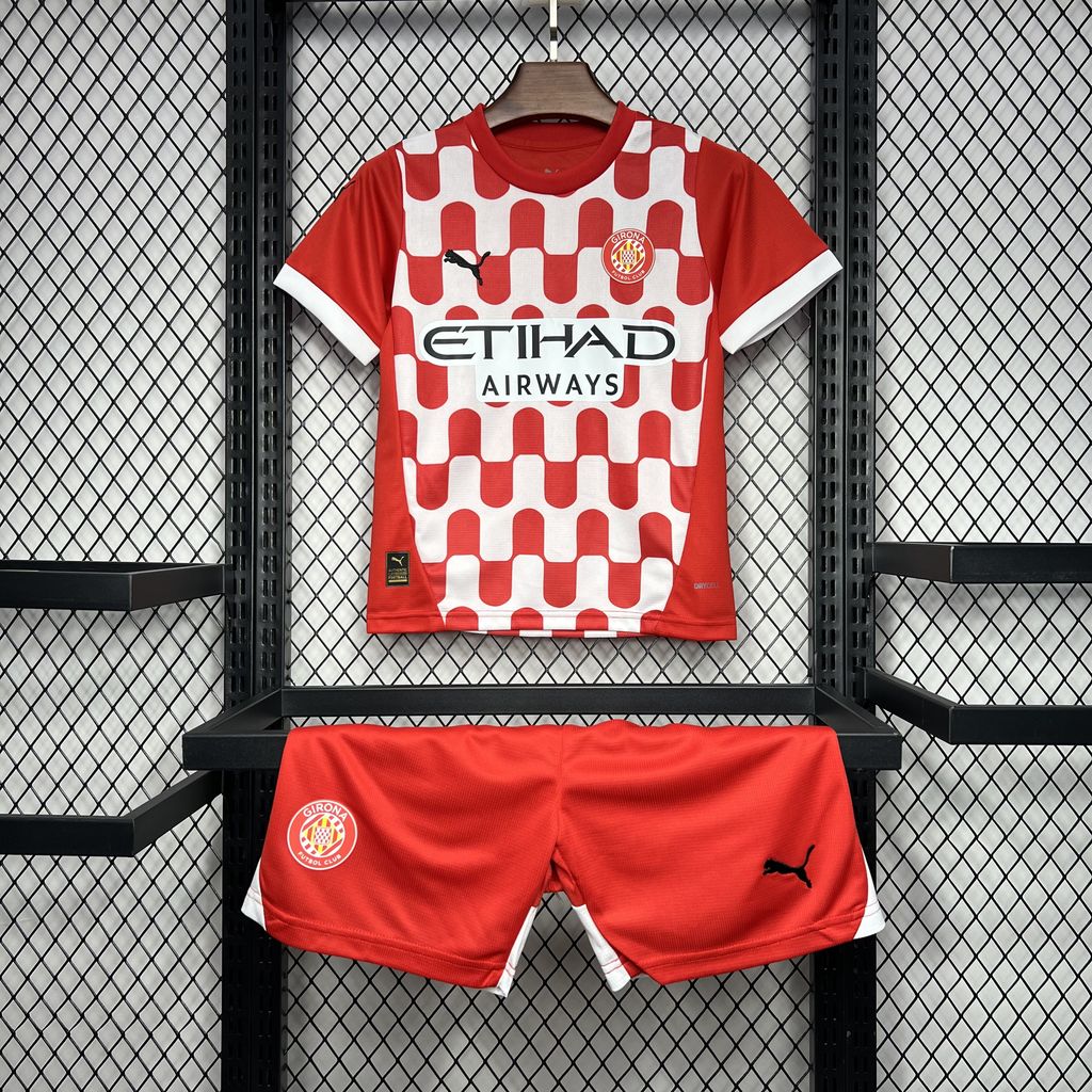 Girona 24-25 Home Stadium Kids Kit - UnitedFutballJersey