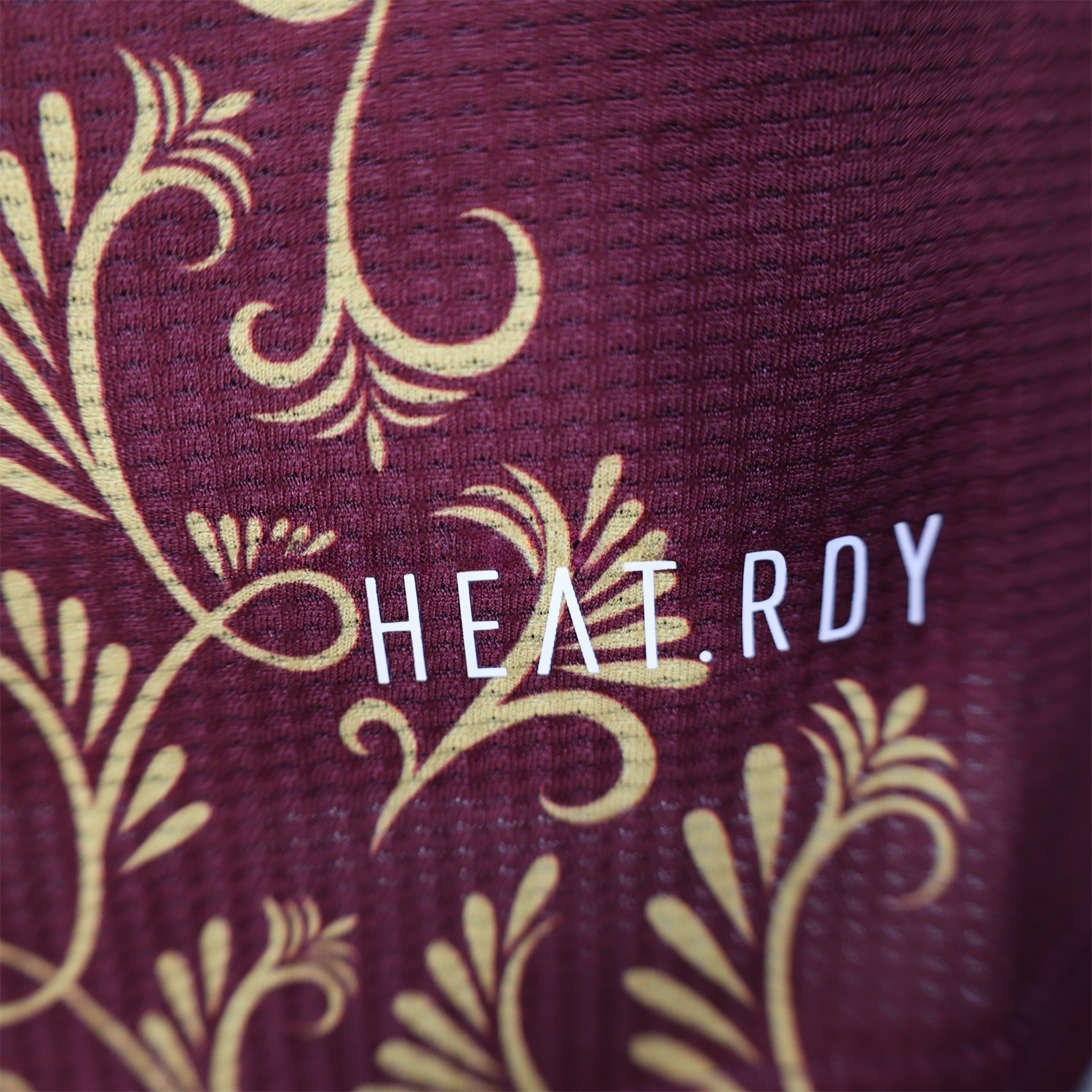 Algeria 25-26 Burgundy Jersey with Chest Pattern Decoration - Player Version - UnitedFutballJersey