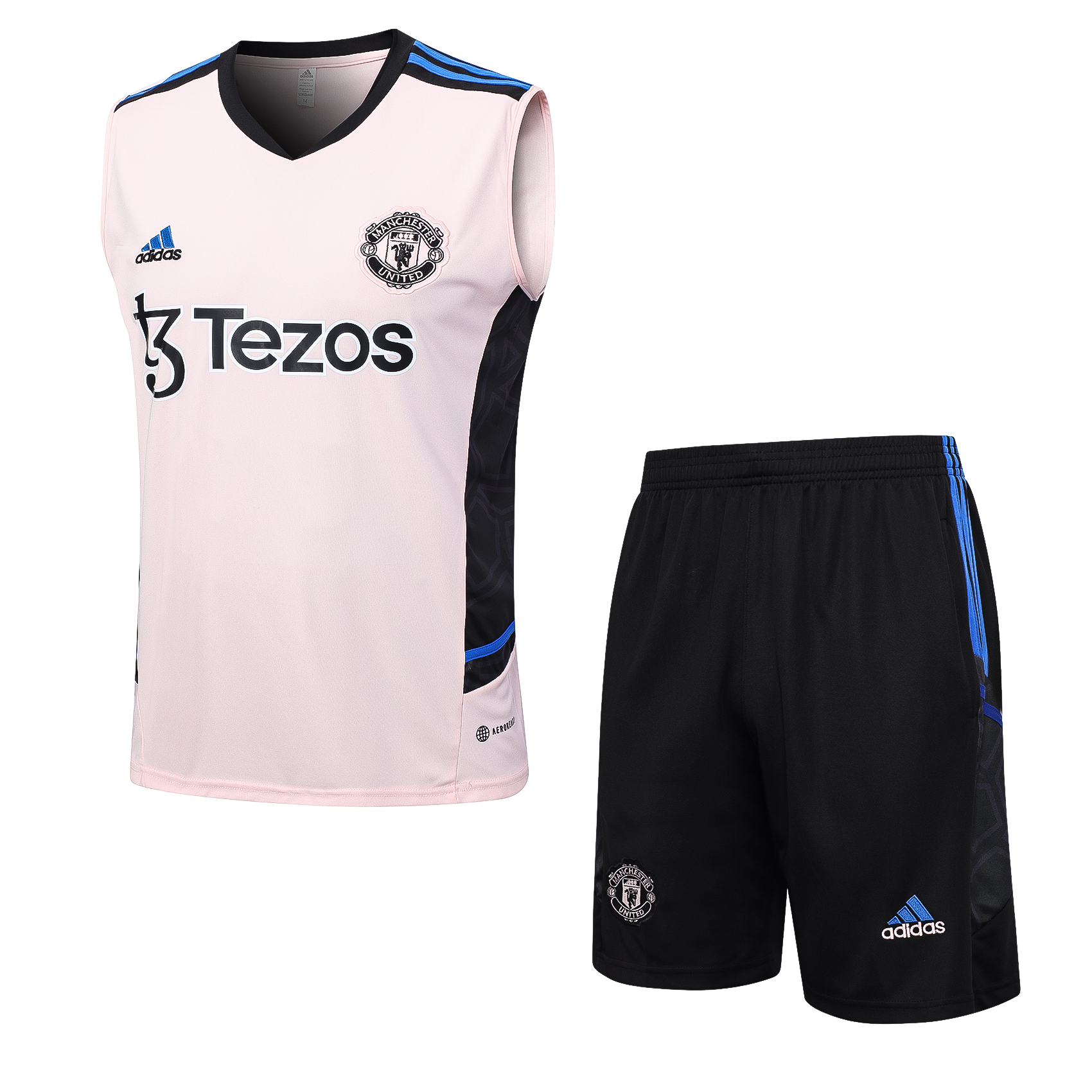 23-24 Manchester United Pink Player Vest Training Set - UnitedFutballJersey