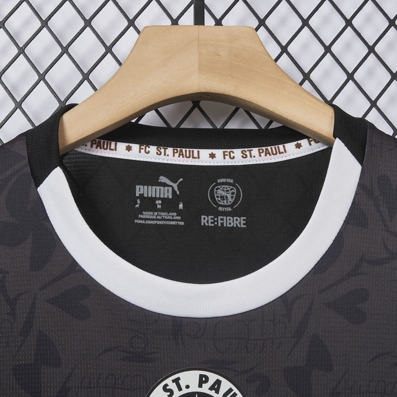 St. Pauli 25-26 Third Black Jersey - Fans Version - UnitedFutballJersey