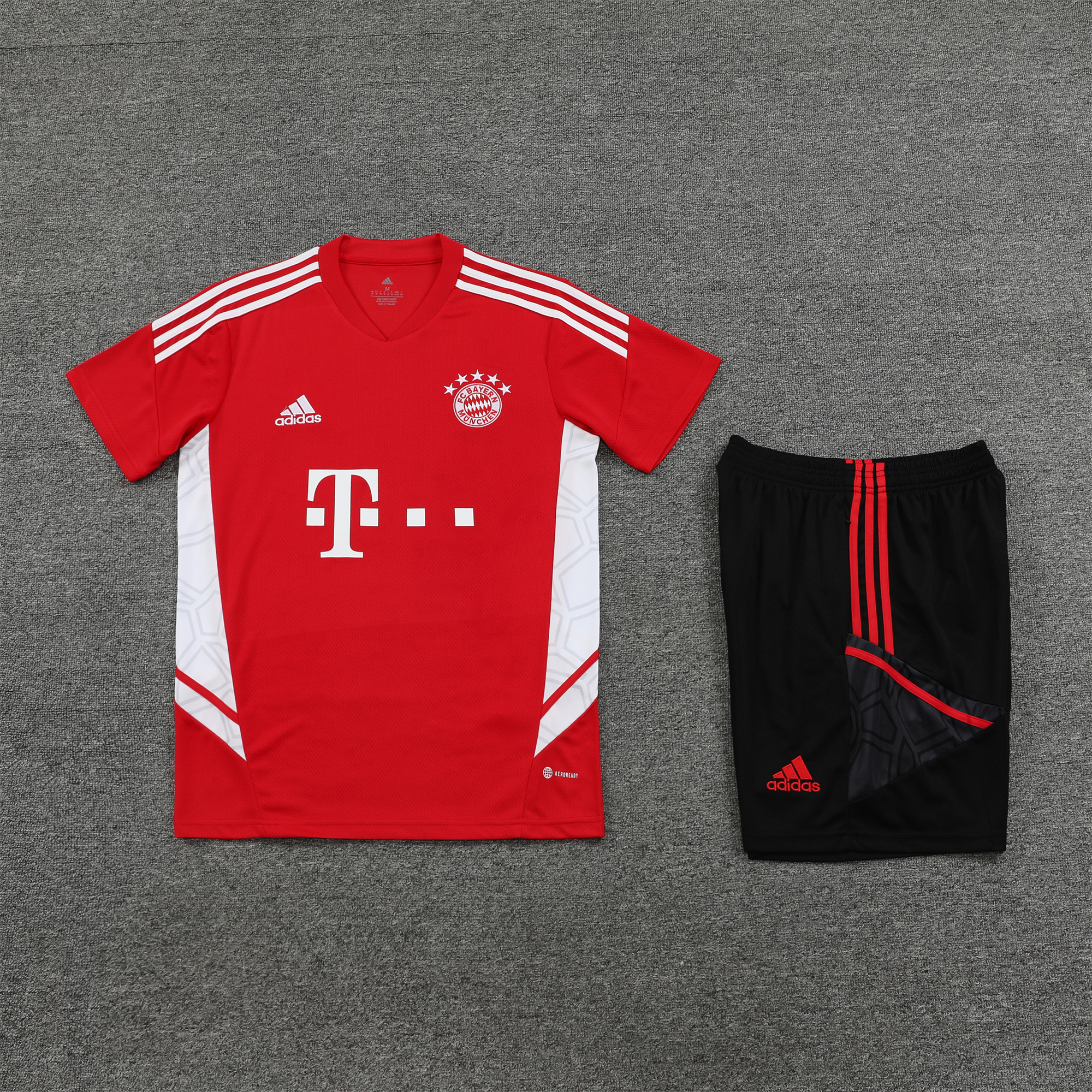 Bayern Munich 23-24 Short-Sleeve Training Set - Red - UnitedFutballJersey