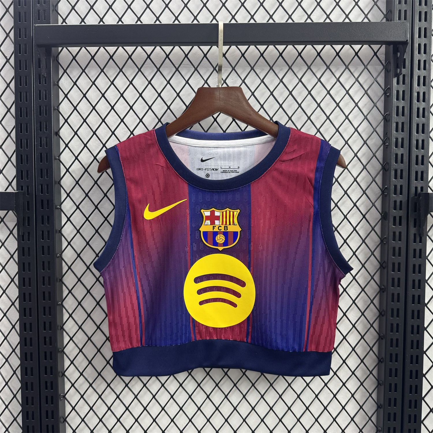 Women's Barcelona 25-26 Home Center Logo Yoga Vest - UnitedFutballJersey