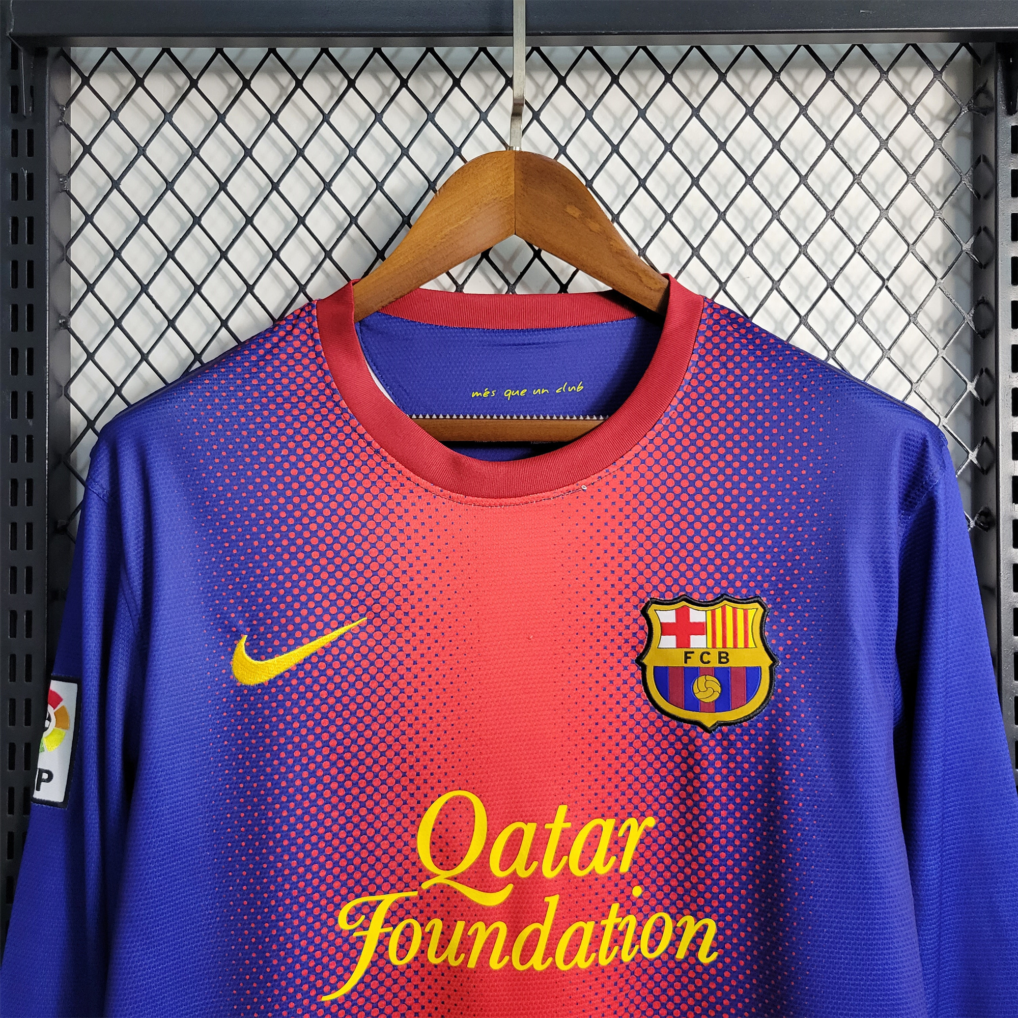 B.A.R.S.A Retro 12-13 Home Stadium Long Sleeve Jersey - UnitedFutballJersey