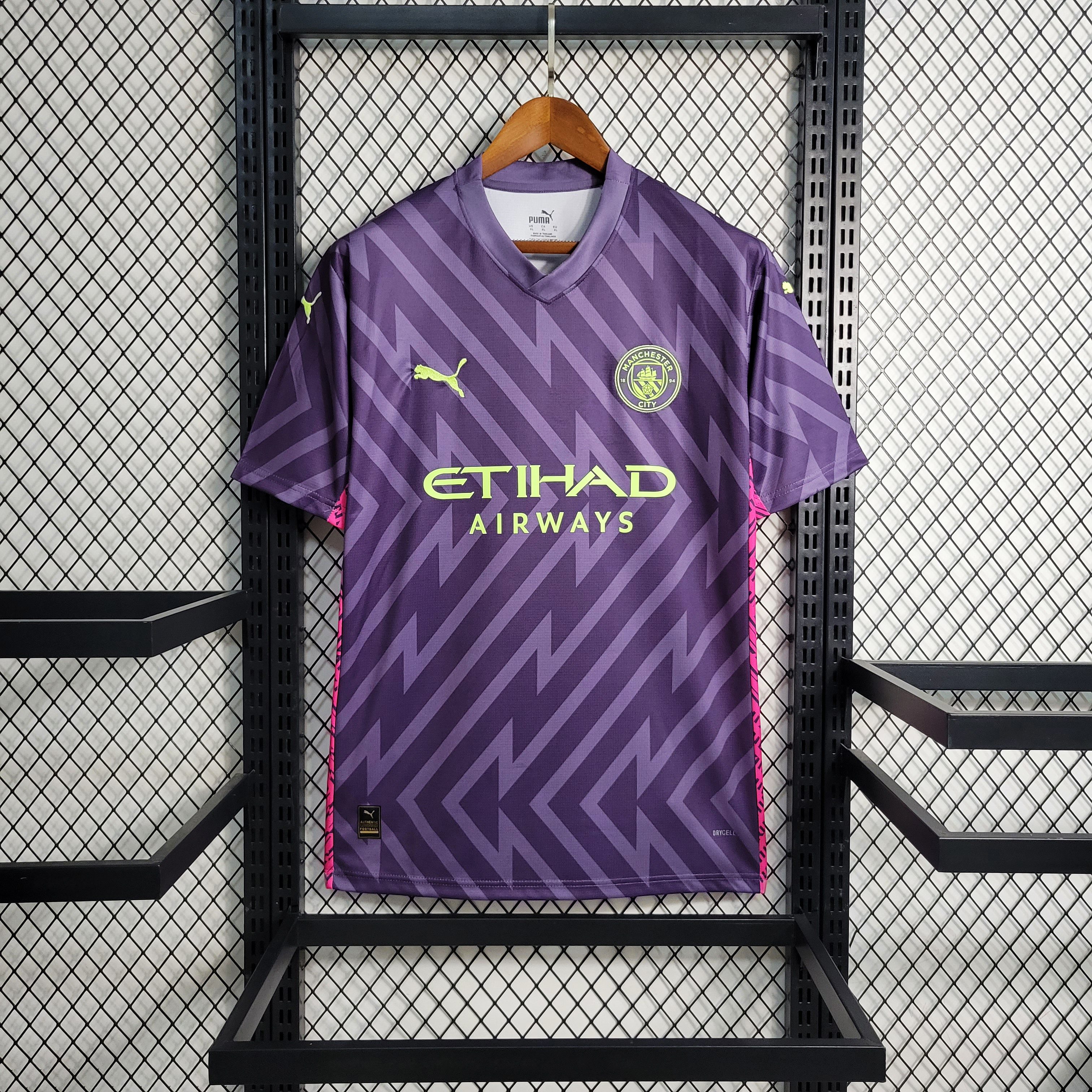 23-24 Manchester City Purple Goal Keeper Fans Jersey - UnitedFutballJersey