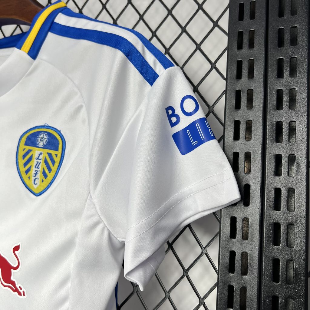 Leeds United 24-25 Home Stadium Kids Kit - UnitedFutballJersey
