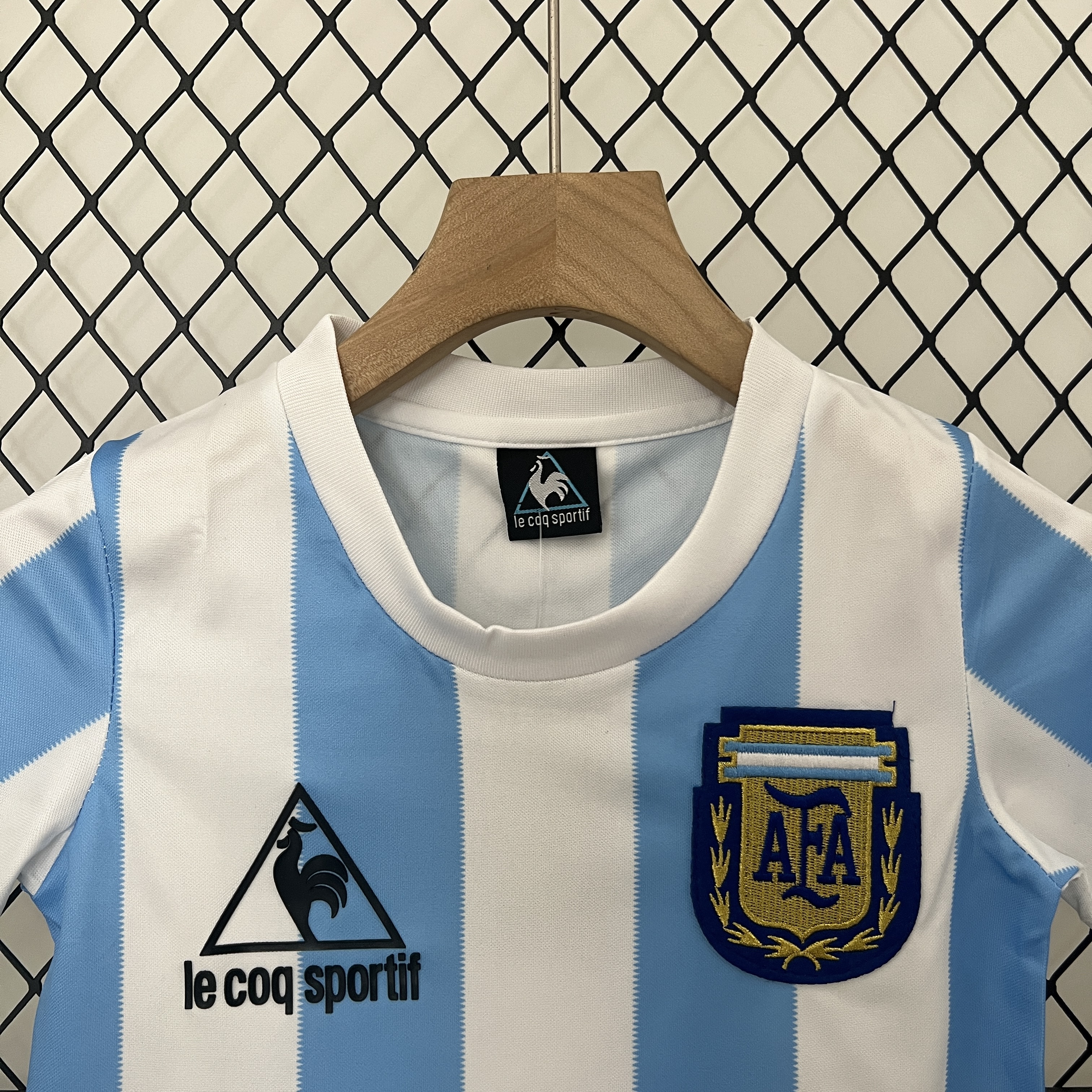 Retro Argentina 1986 Home Stadium Kids Kit - UnitedFutballJersey