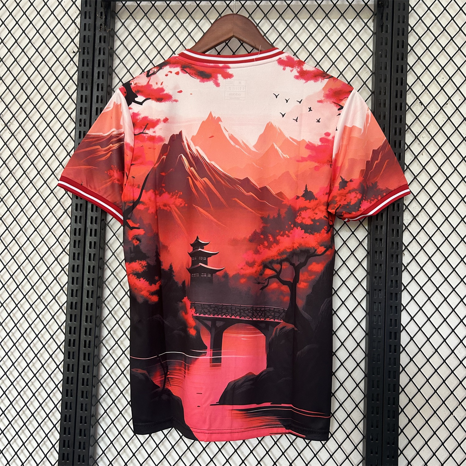 Japan 25-26 Red Mountains & River & Tower Special Jersey - Fans Version - UnitedFutballJersey