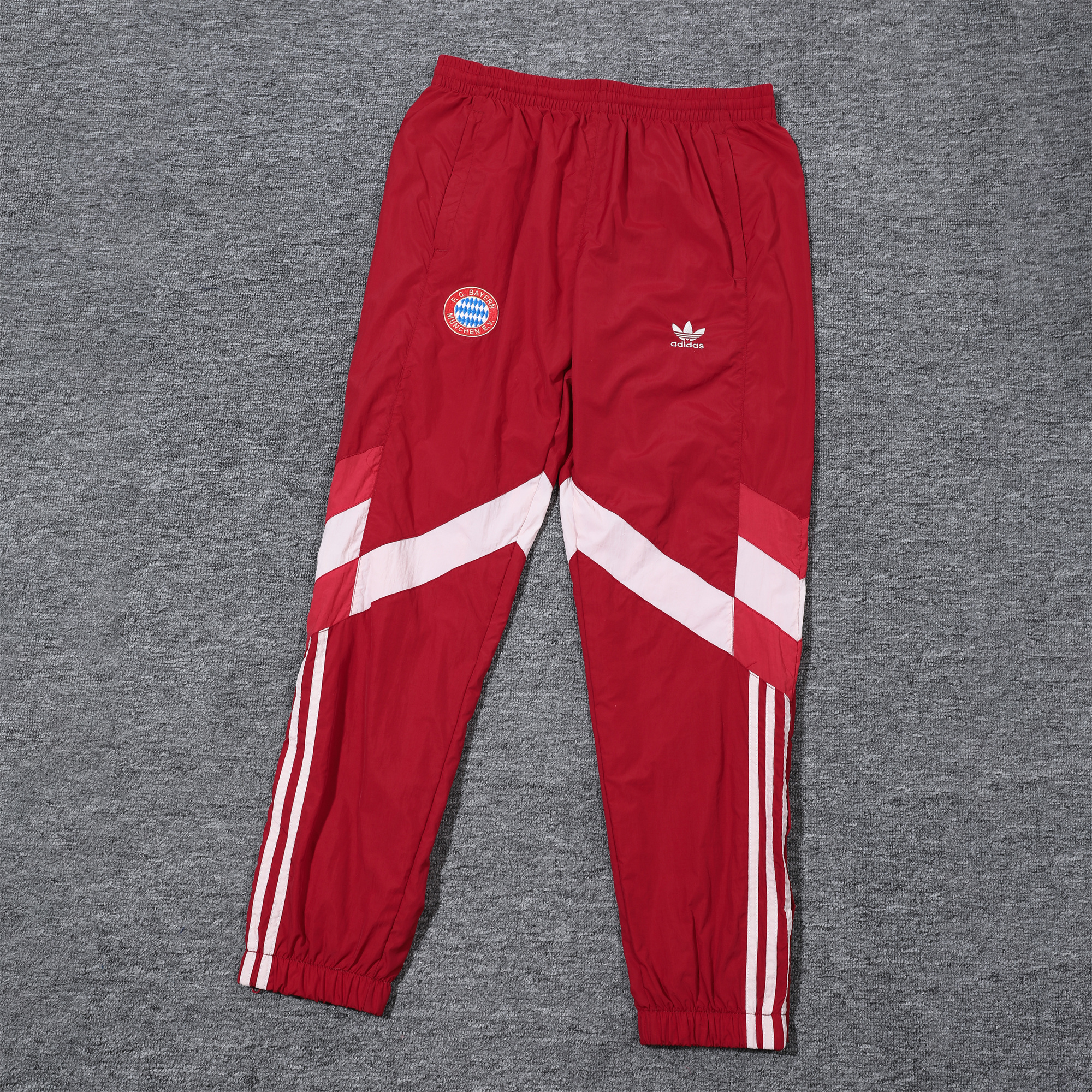 Bayern Munich 24-25 Originals LFSTLR Windbreaker Suit - Red Jackets & Pants - UnitedFutballJersey