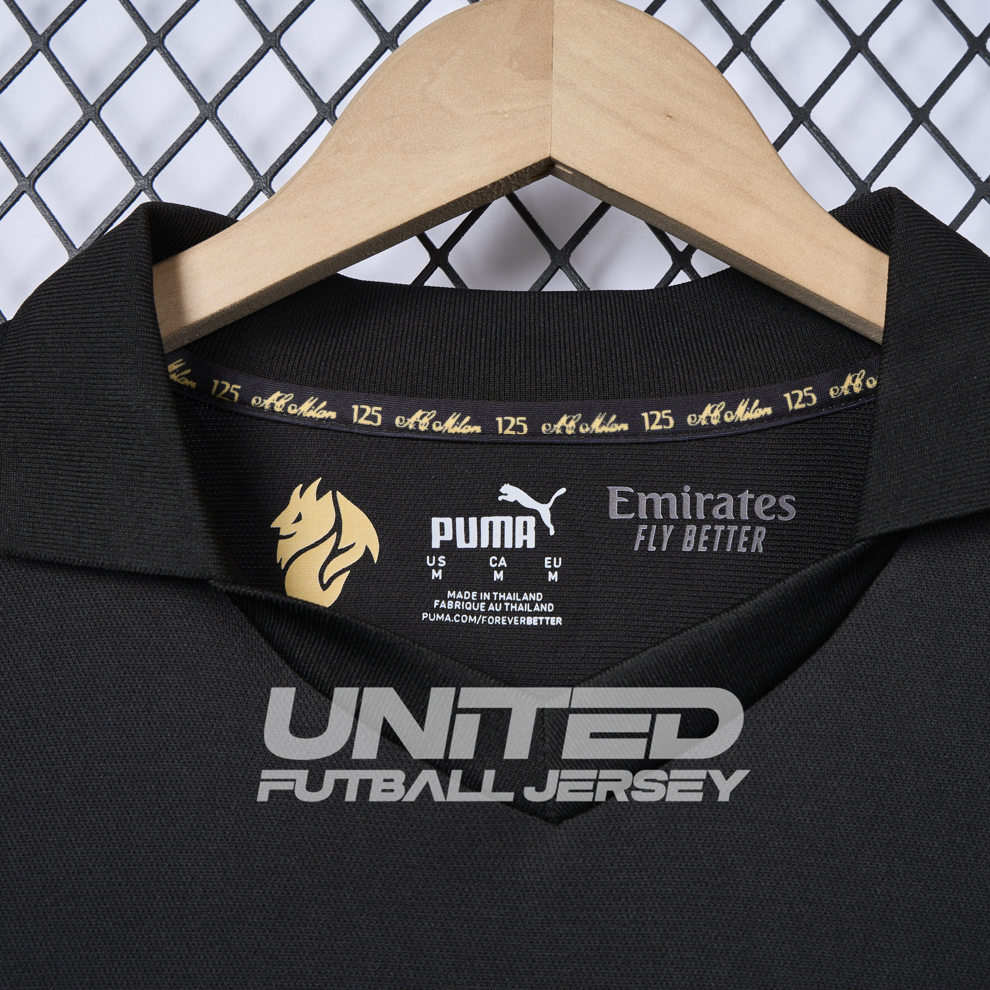 AC Milan 24-25 125th Anniversary Long Sleeves Black GK Jersey - Fans Version - UnitedFutballJersey