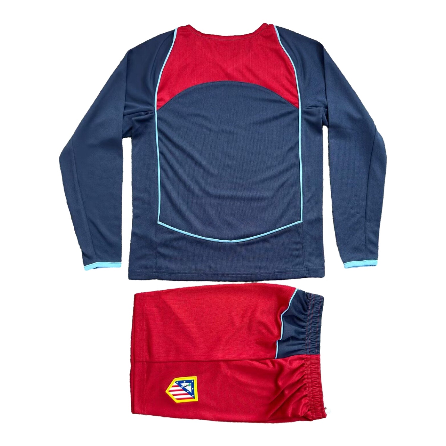 Retro Atletico Madrid 2004-05 Away S.p.i.d.e.r M.a.n Special Long Sleeves Kids Kit - UnitedFutballJersey