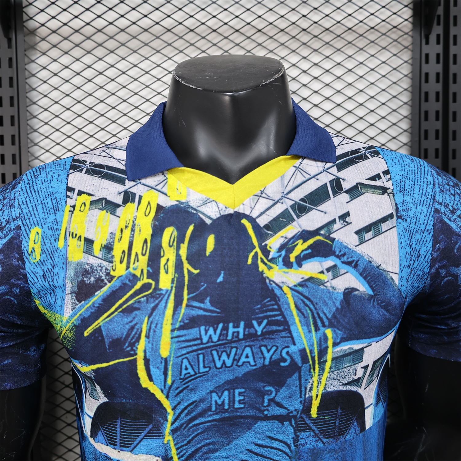Manchester City 24-25 Blue Graffiti Special Edition Jersey - Player Version - UnitedFutballJersey