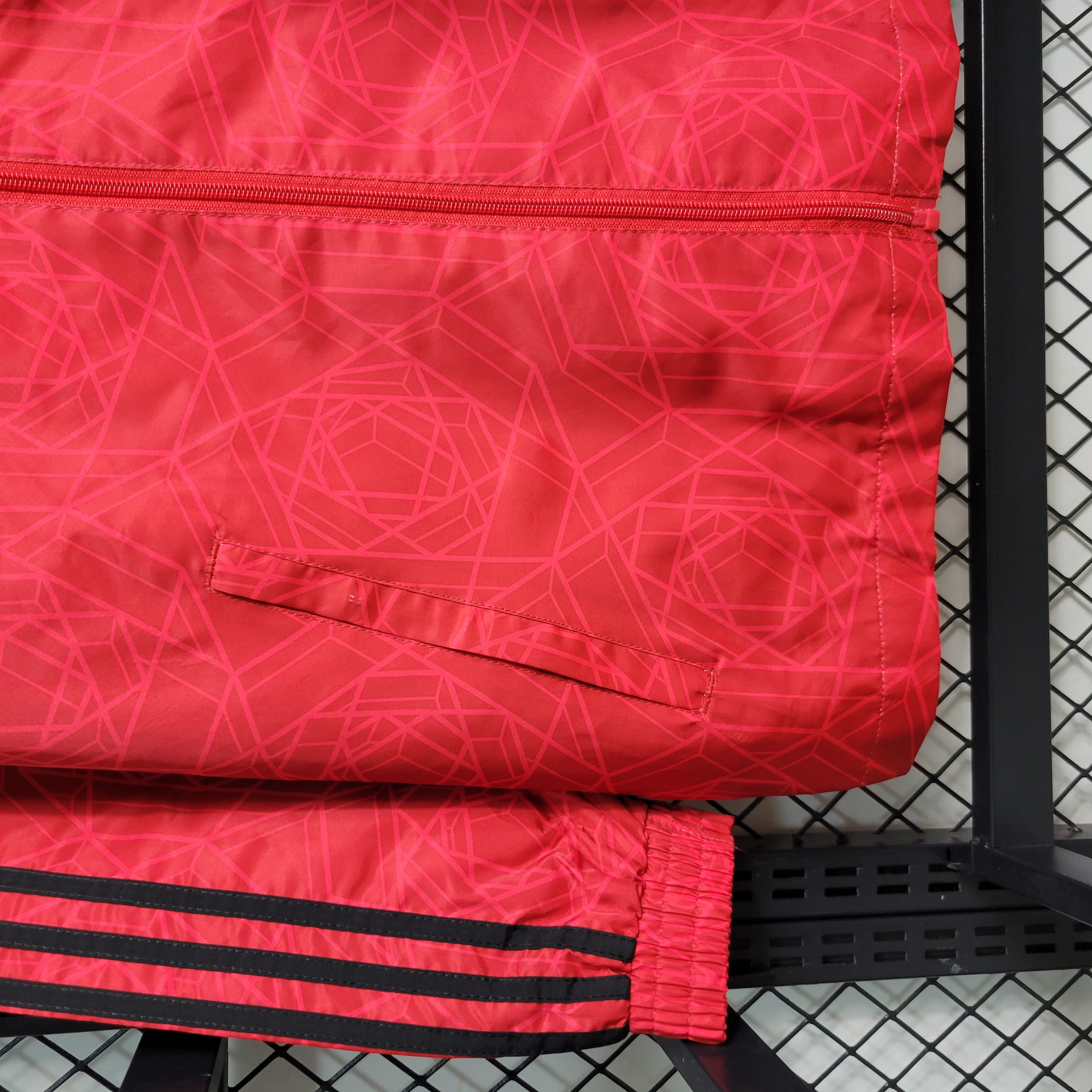 Manchester United 23-24 DNA Windbreaker Jacket - Red - UnitedFutballJersey