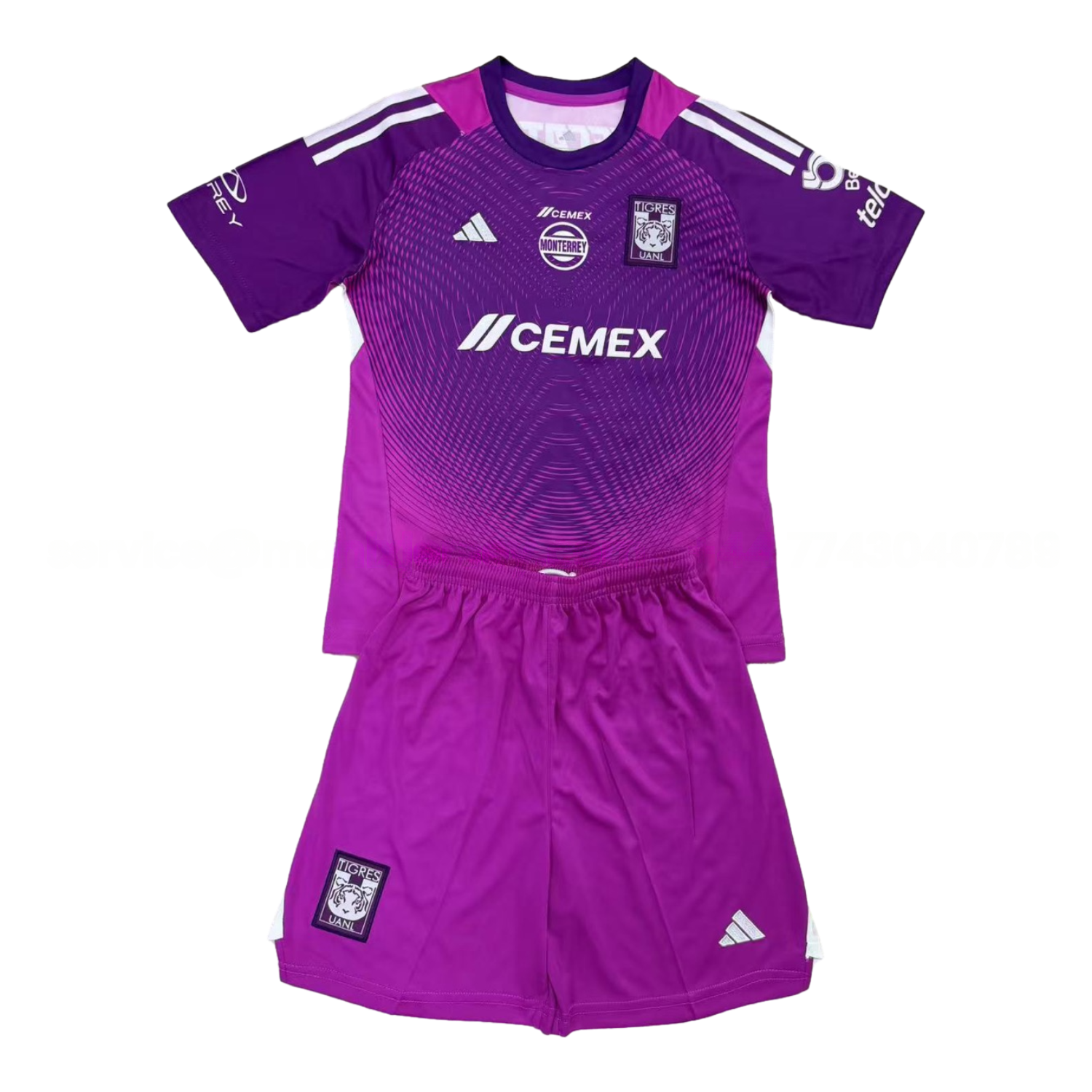 Tigres UANL 25-26 Purple Goalkeeper Men's Adult Jersey Set - Fans Version - UnitedFutballJersey