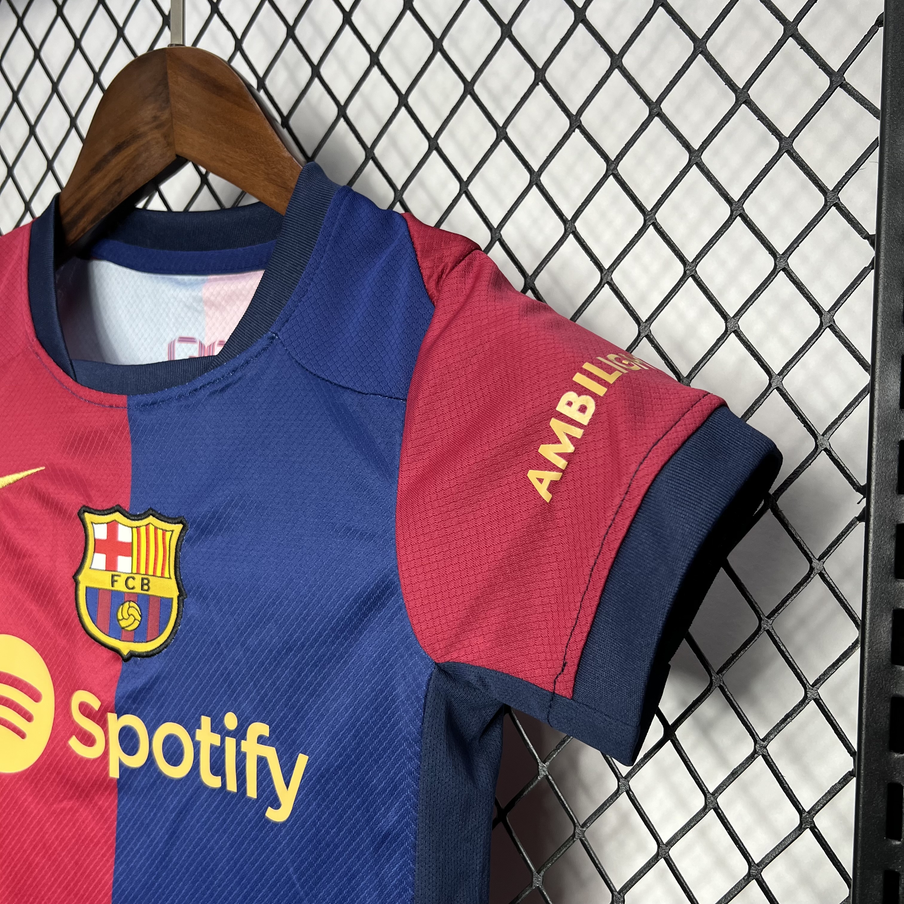 B.A.R.S.A 24-25 Home Stadium Kids Kit - UnitedFutballJersey