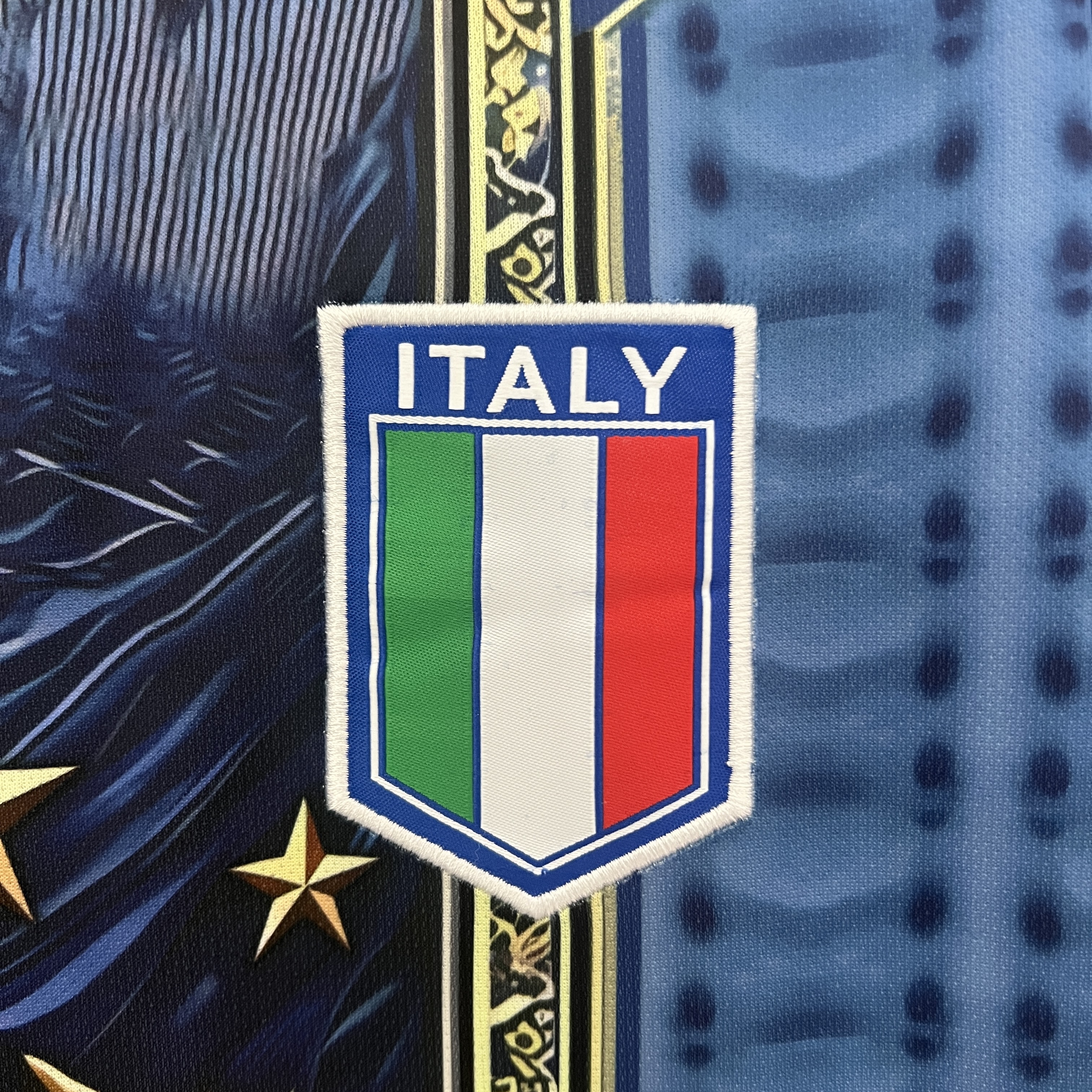 Italy 2024 Blue Mural Special Edition Jersey - Fans Version - UnitedFutballJersey