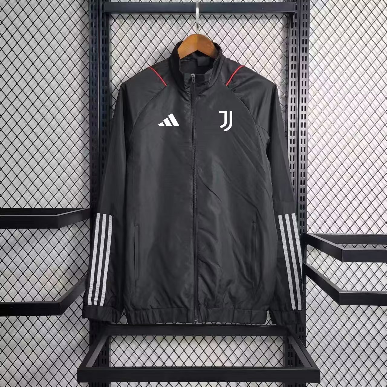 23-24 Juventus Black Windbreaker S-XXL - UnitedFutballJersey