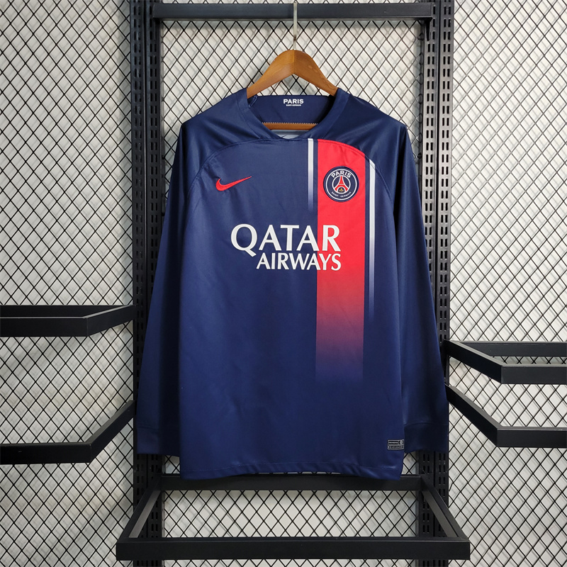 Paris Saint Germain PSG 23-24 Home Long sleeve Jersey - Fans Version - UnitedFutballJersey