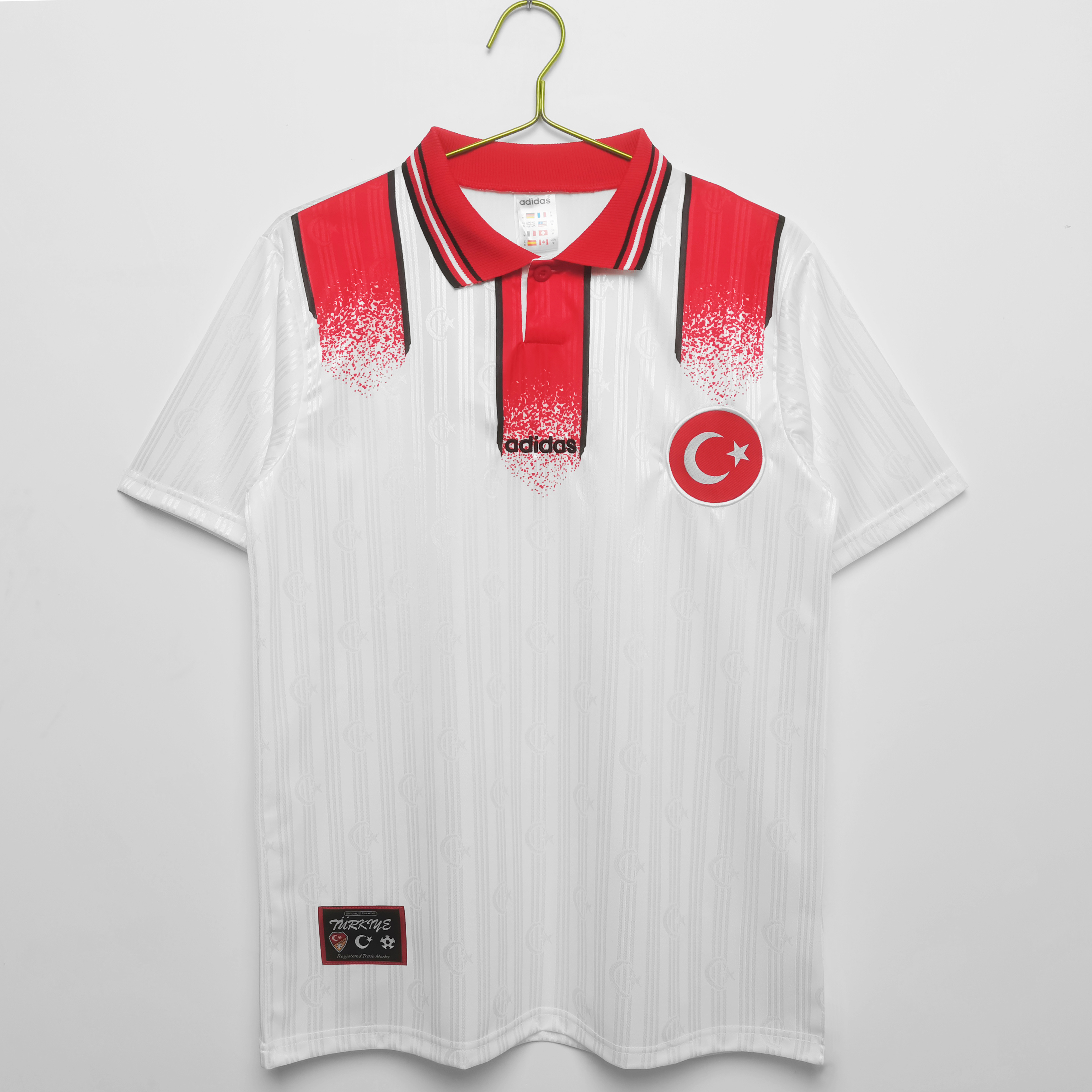 Retro Turkey 1996 Away Stadium Jersey - UnitedFutballJersey